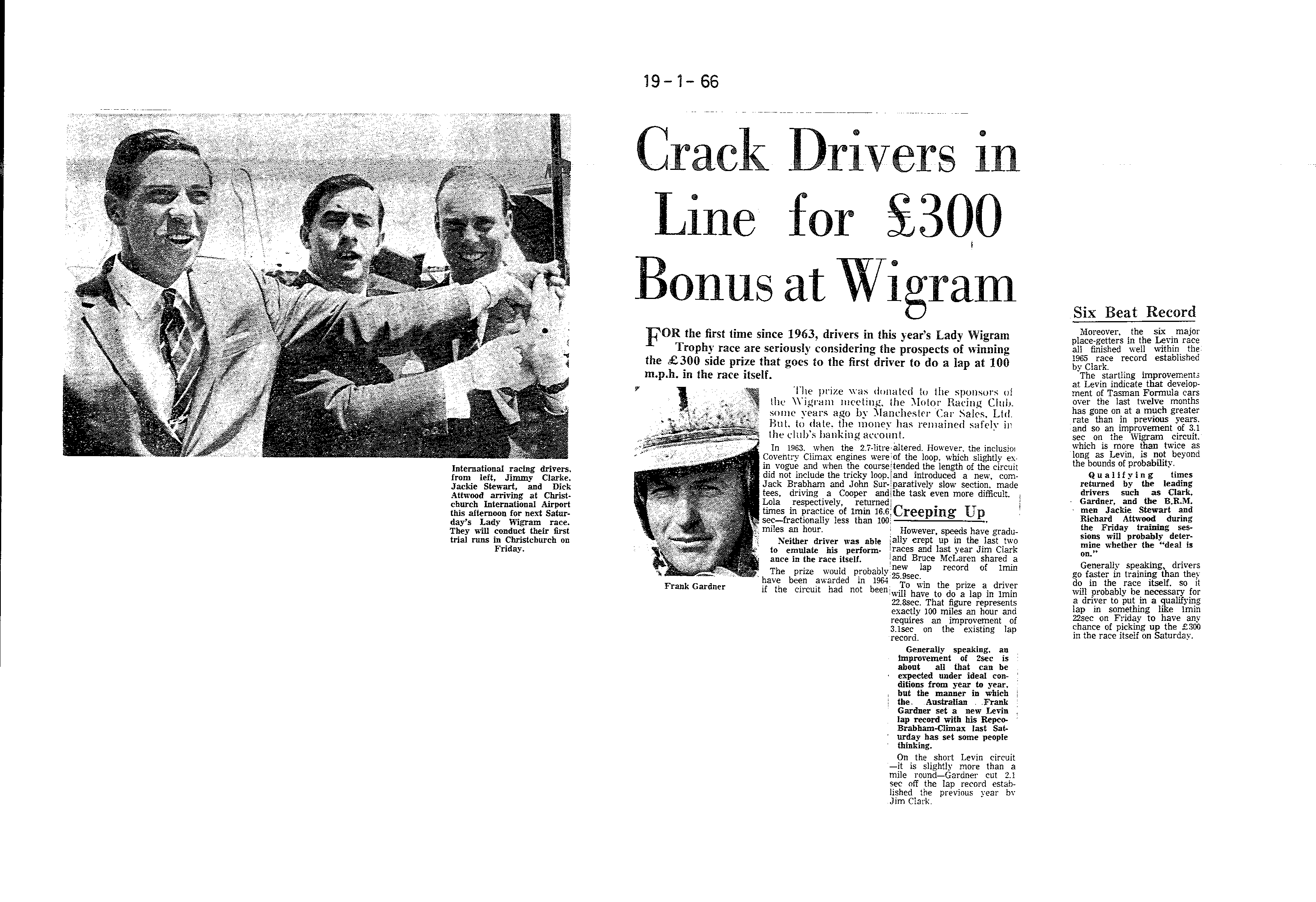 Scan of the clipping page, 19 January 1966