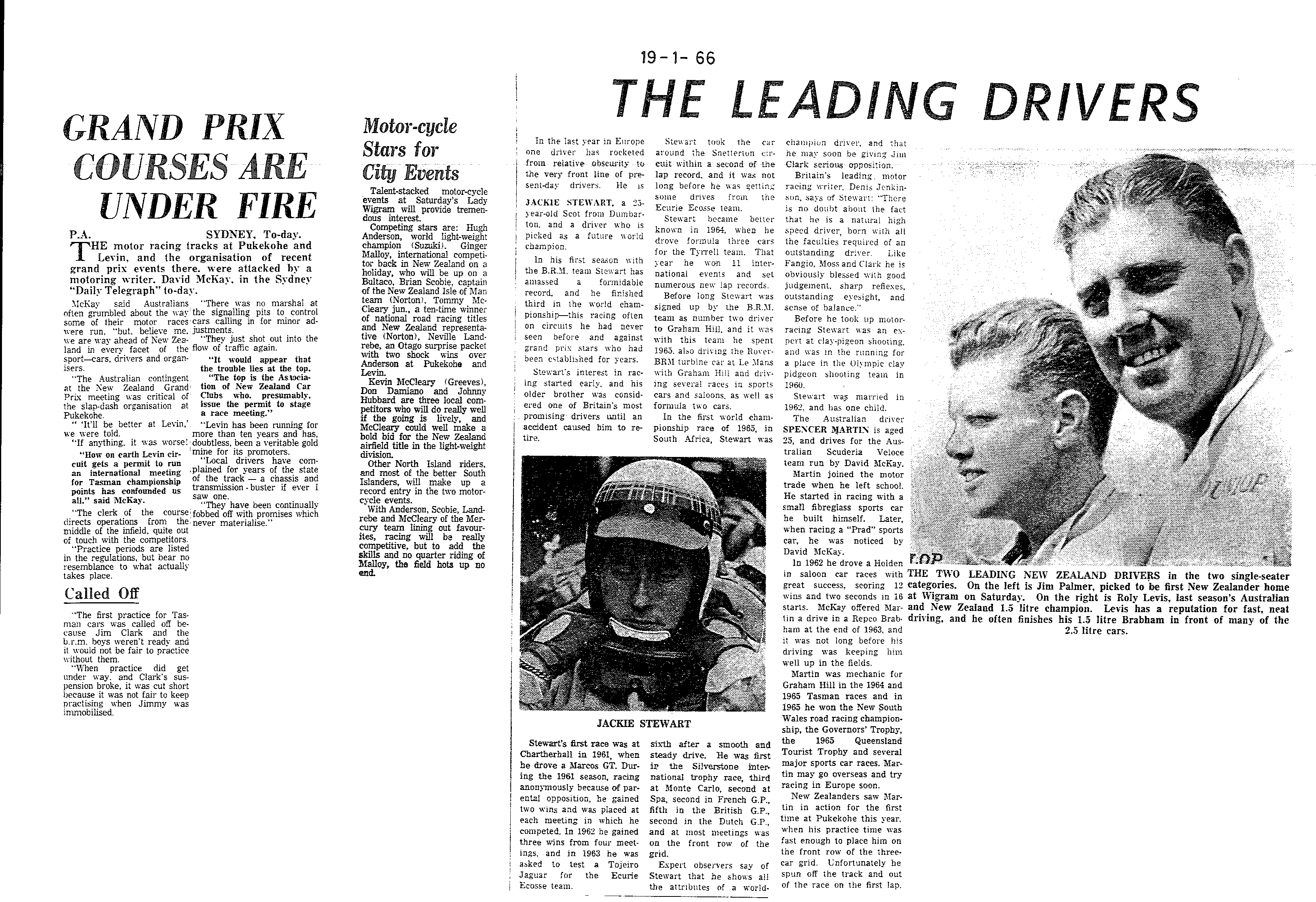 Scan of the clipping page, 19 January 1966