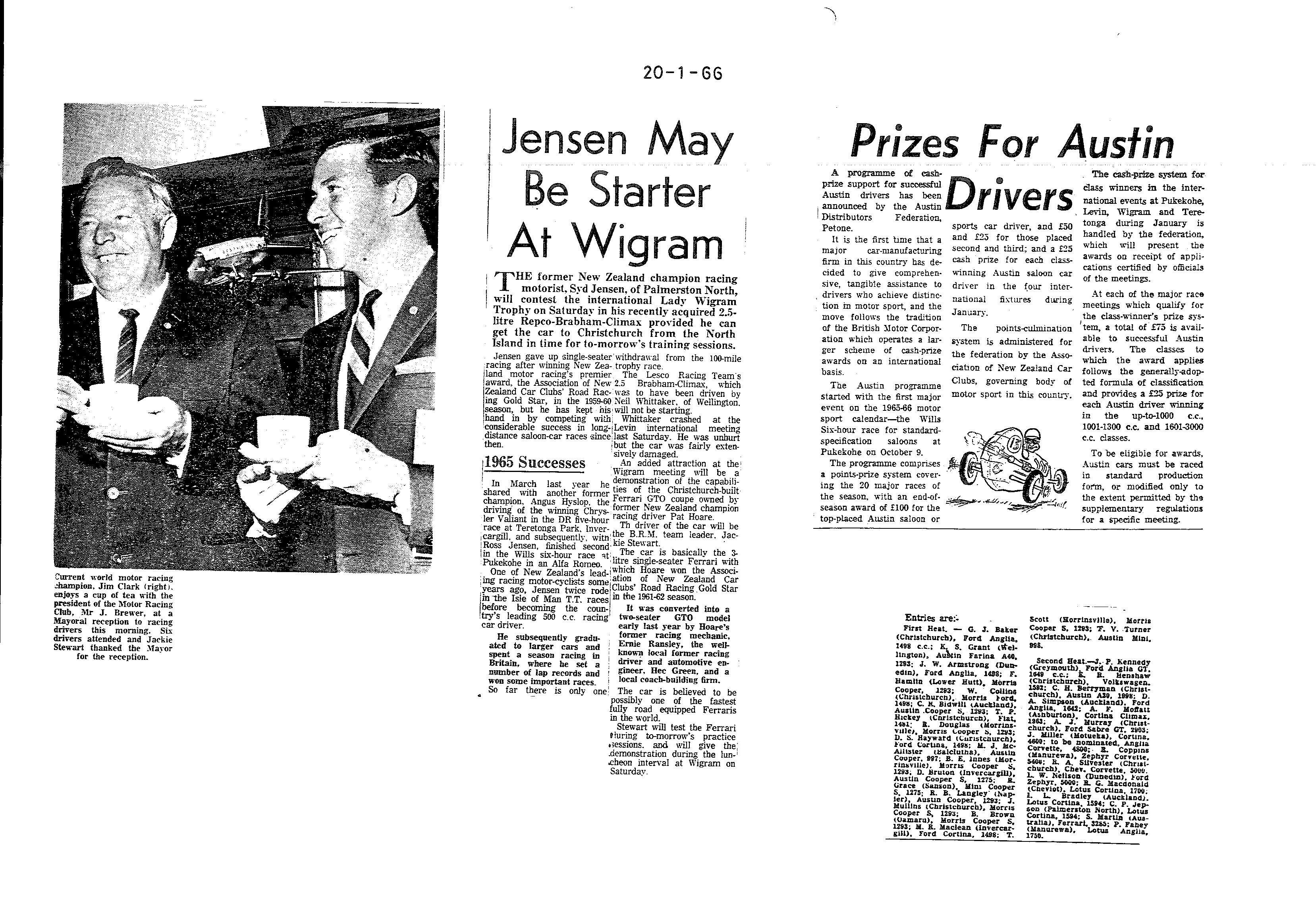 Scan of the clipping page, 20 January 1966