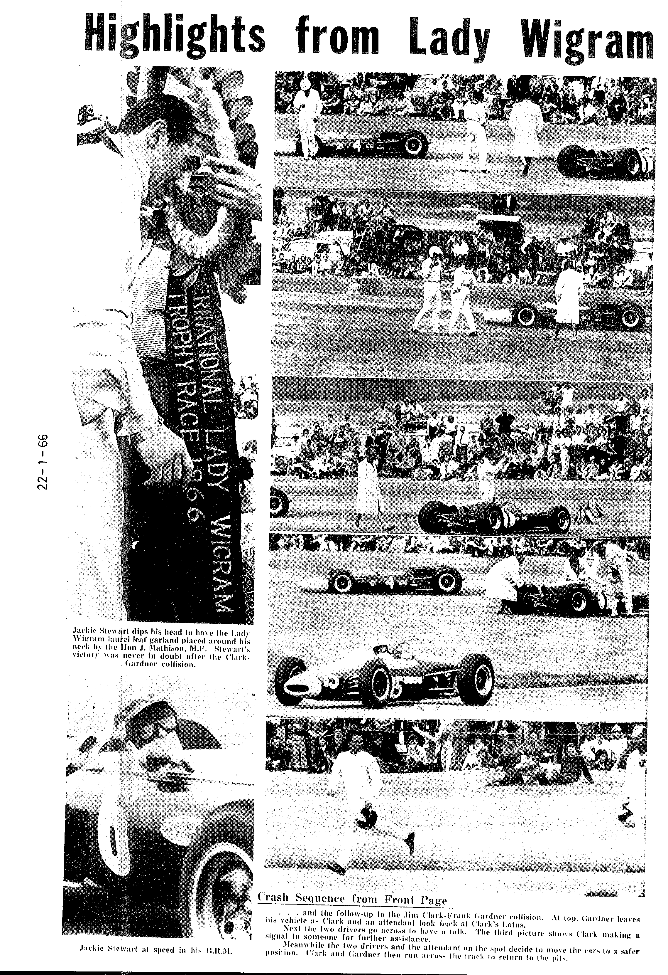 Scan of the clipping page, 22 January 1966