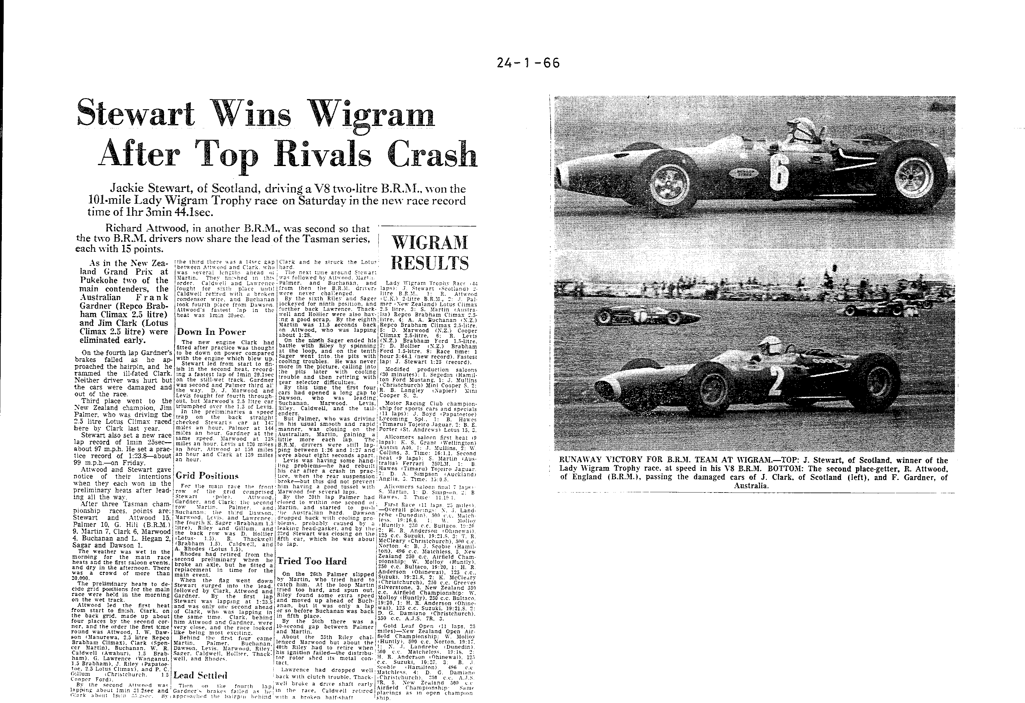 Scan of the clipping page, 24 January 1966