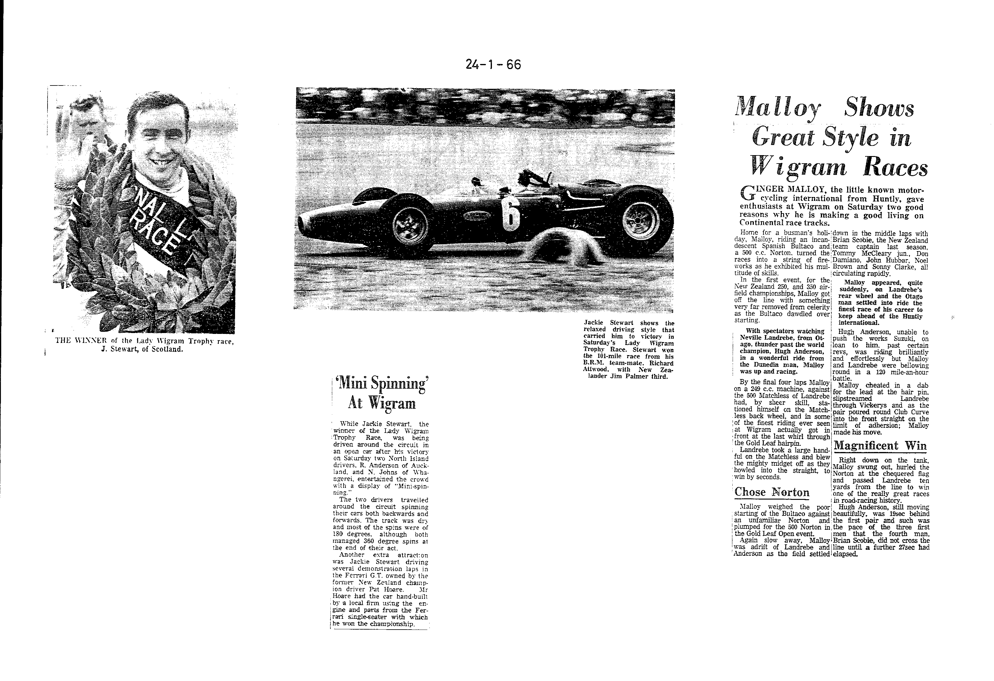 Scan of the clipping page, 24 January 1966
