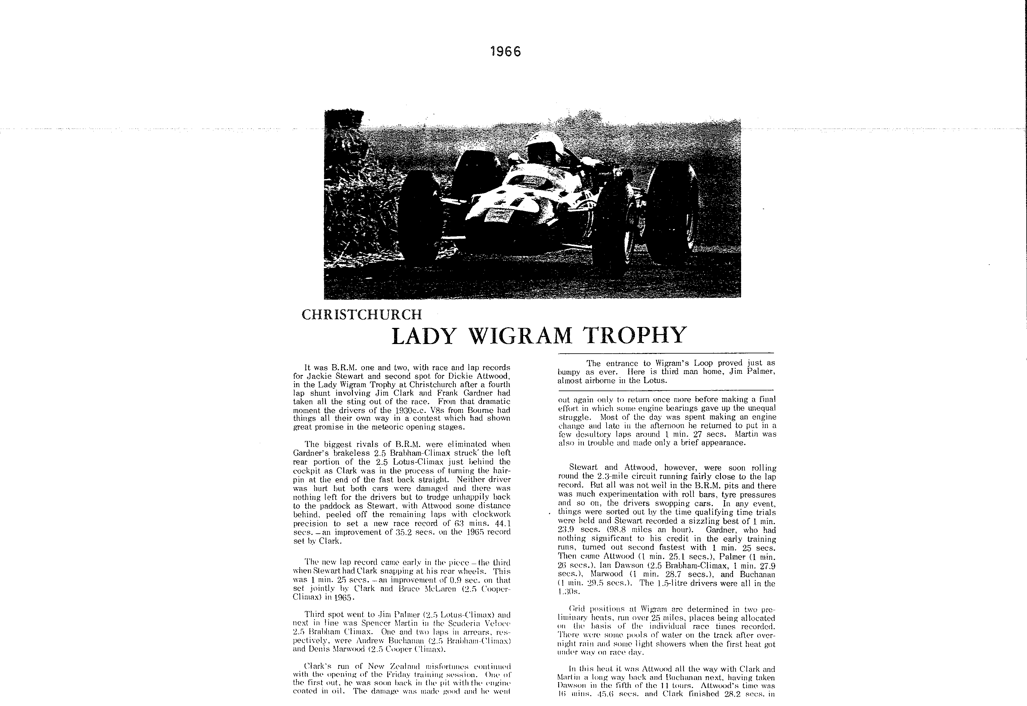 Scan of the clipping page, January 1966