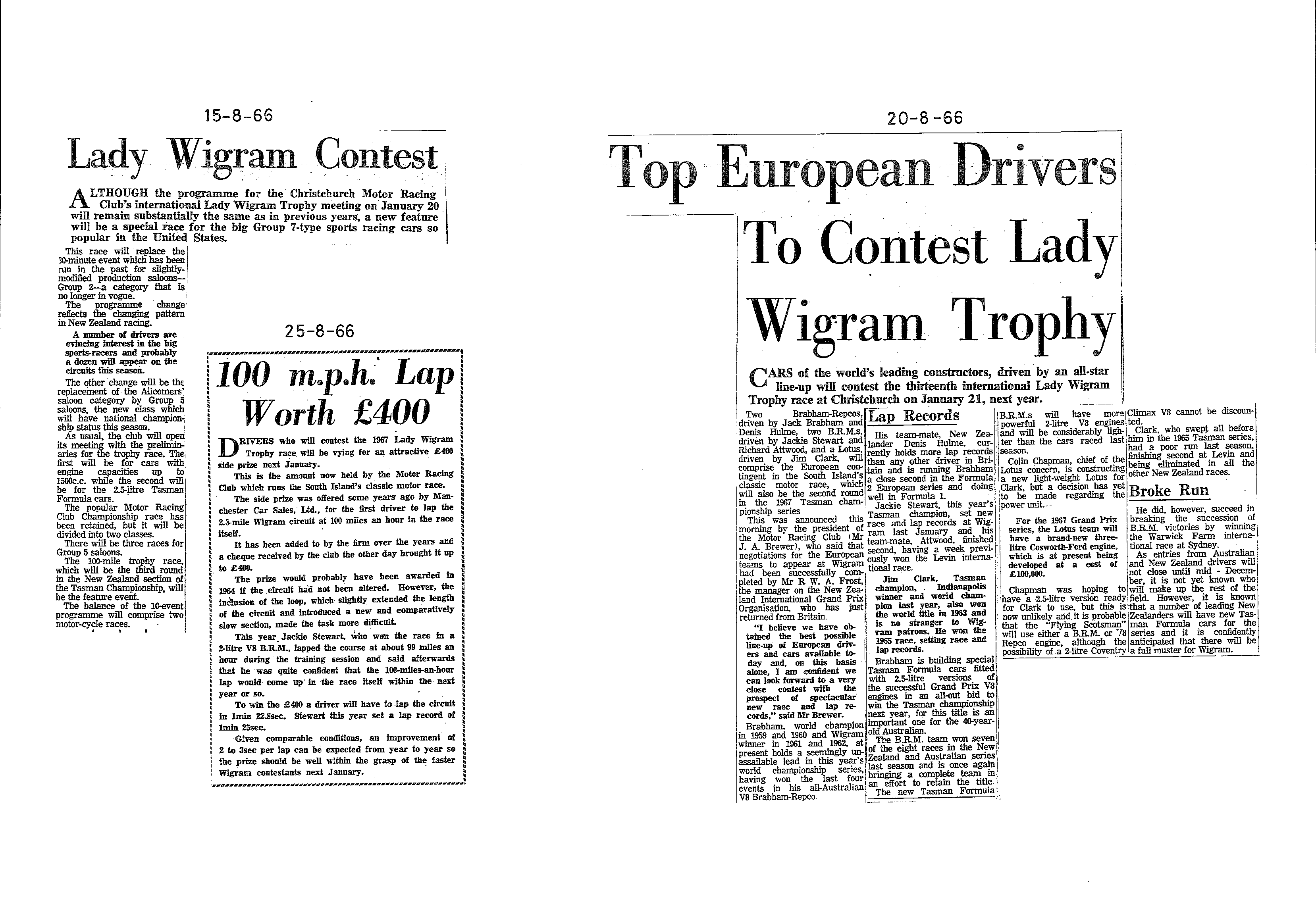 Scan of the clipping page, 15 August 1966
