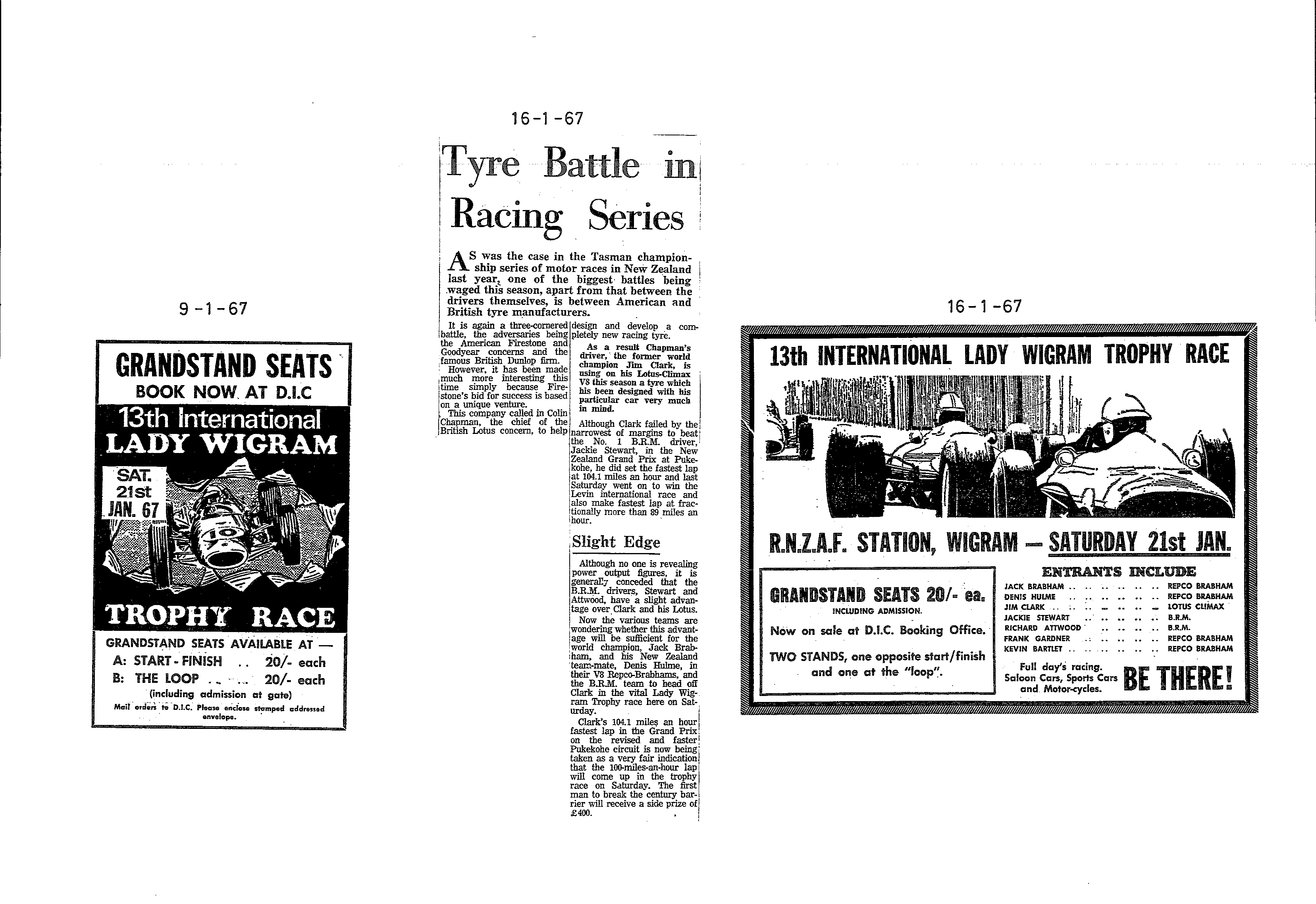 Scan of the clipping page, 9 January 1967