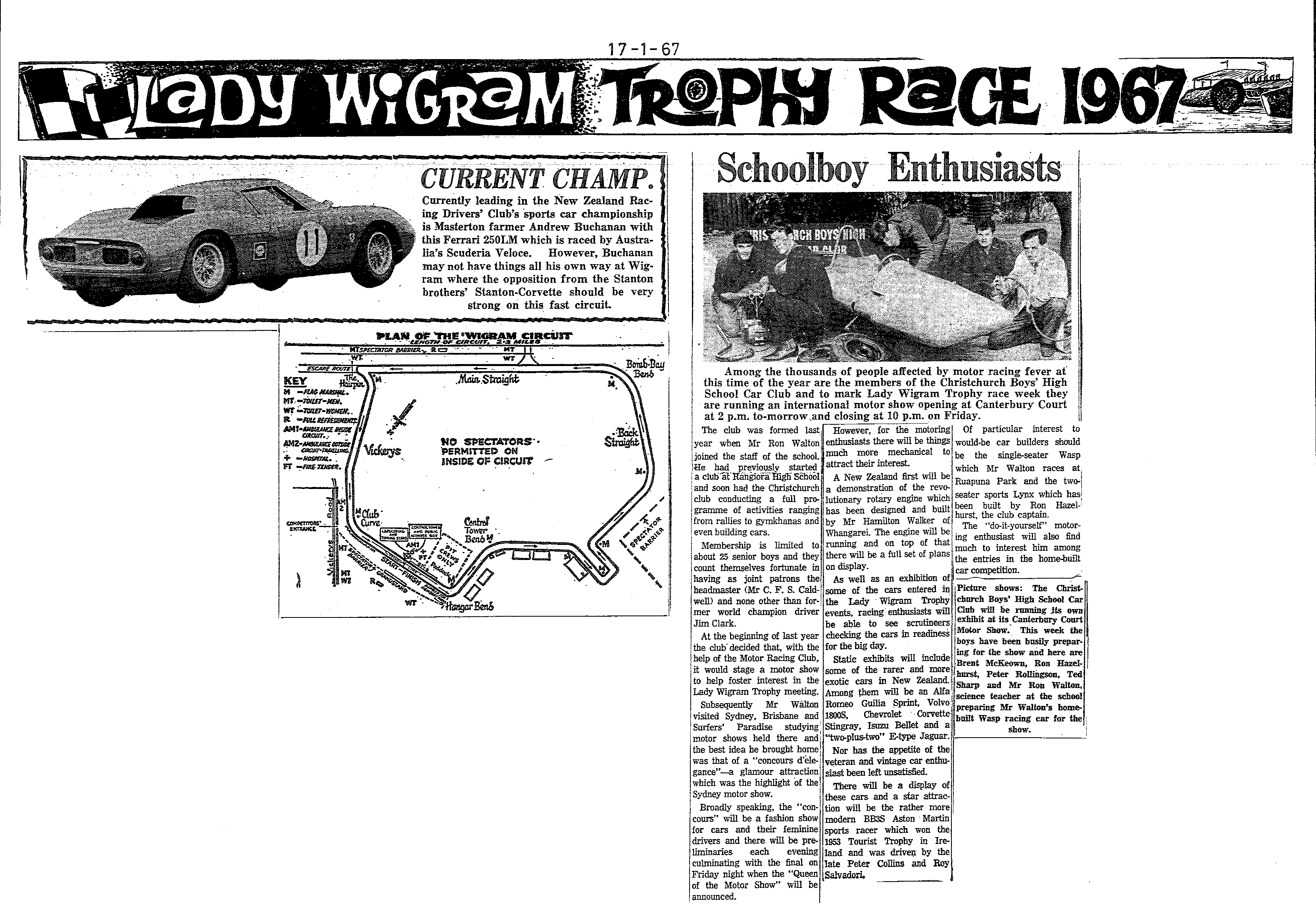 Scan of the clipping page, 17 January 1967