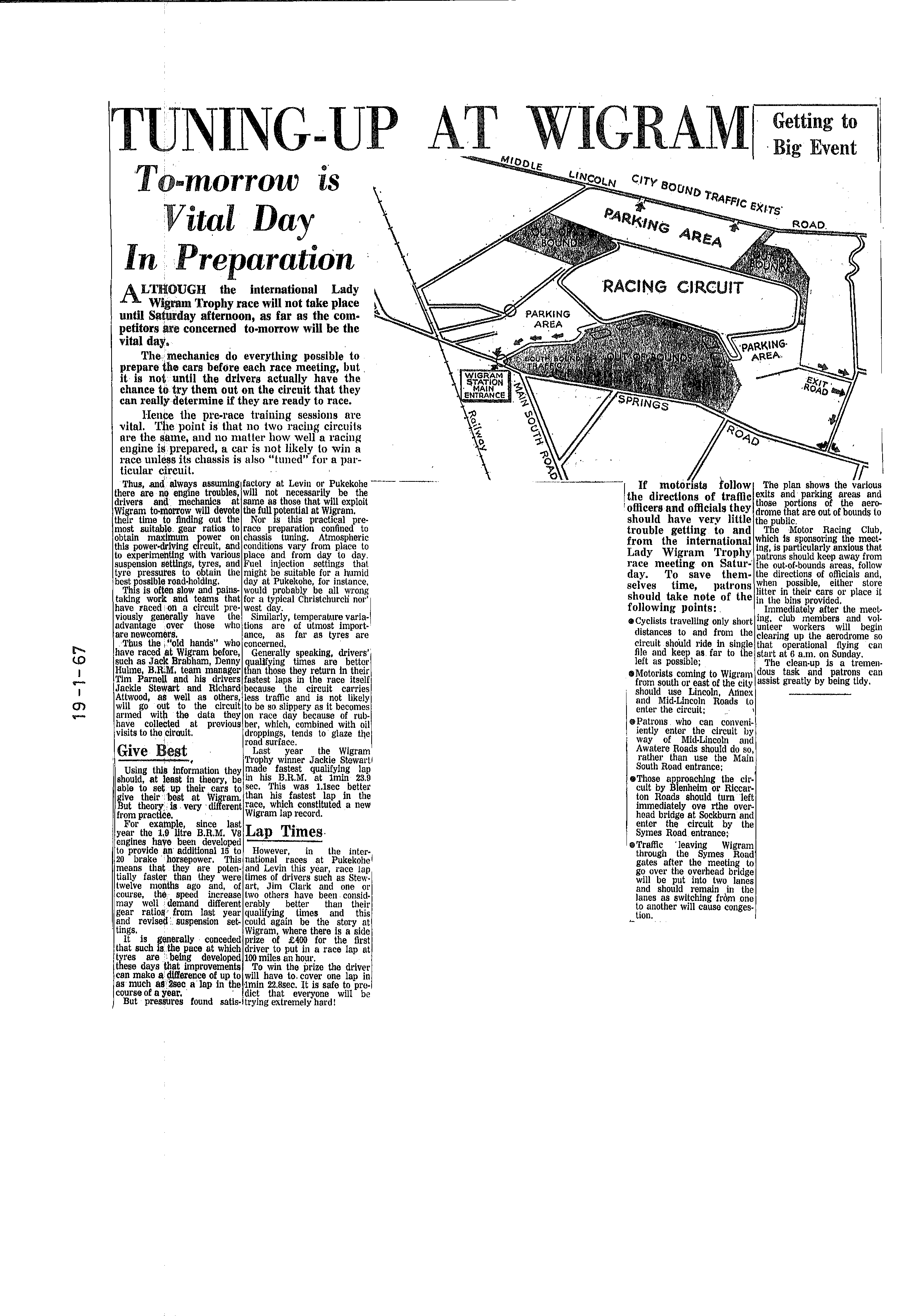 Scan of the clipping page, 19 January 1967