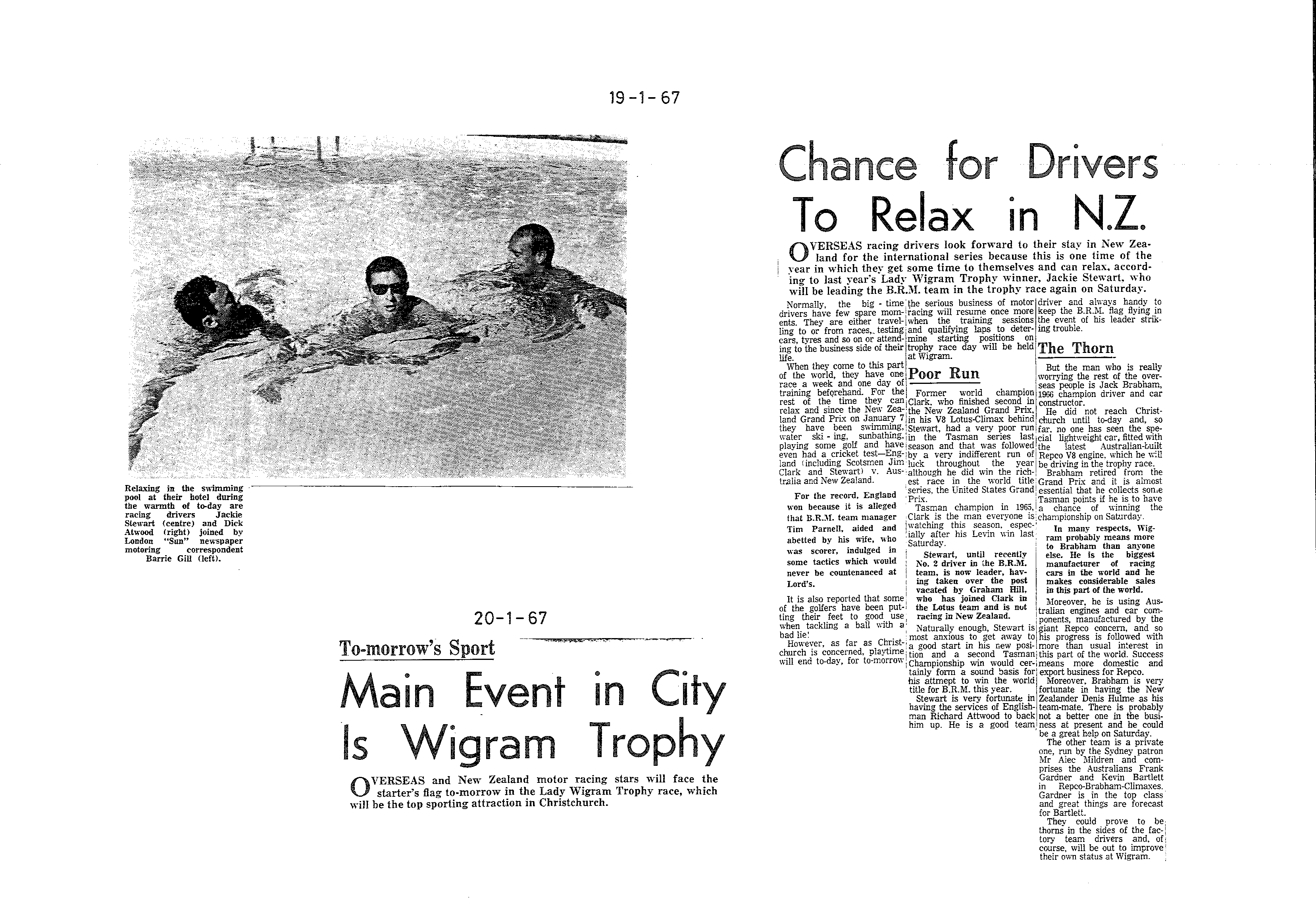 Scan of the clipping page, 19 January 1967