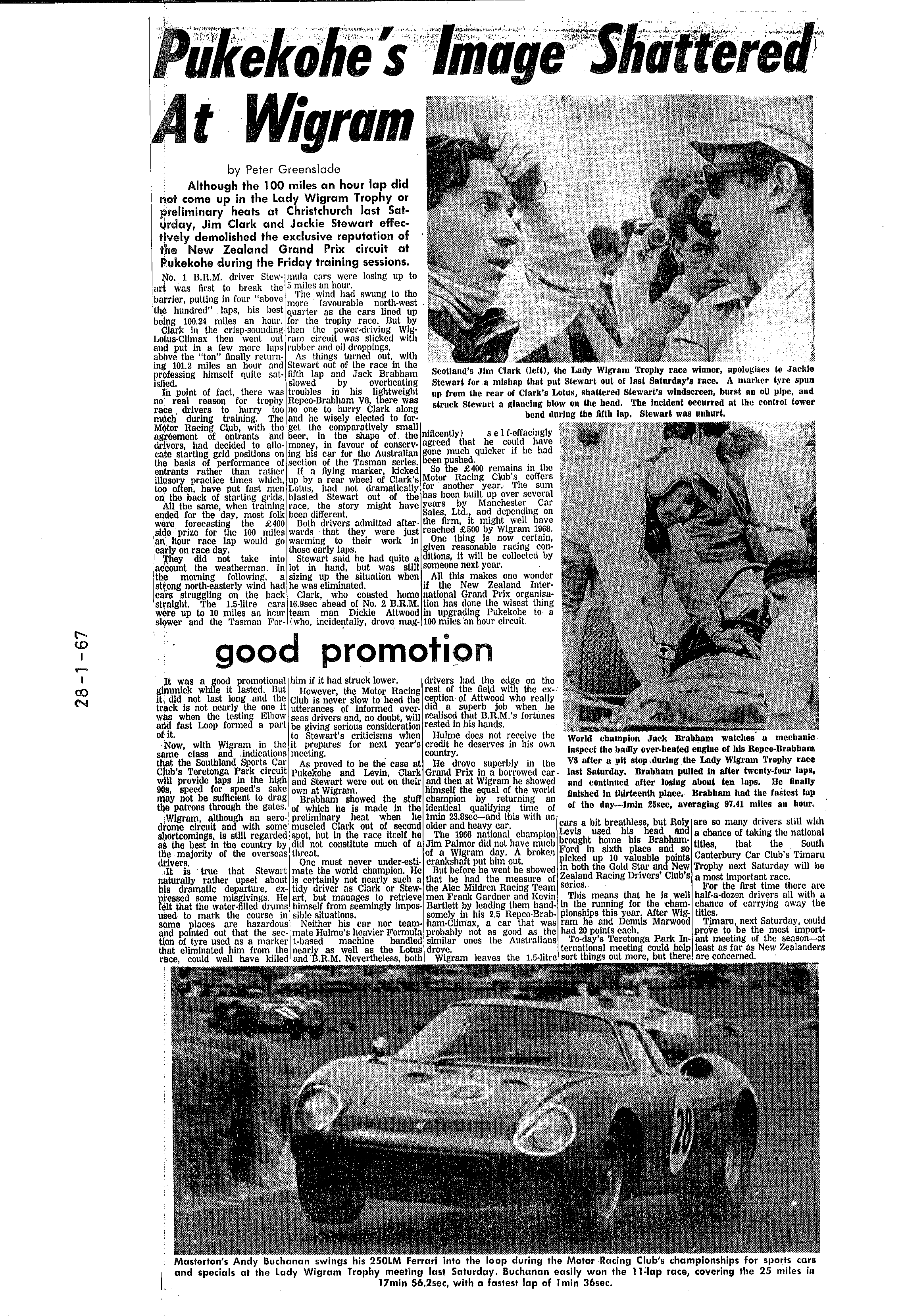 Scan of the clipping page, 28 January 1967
