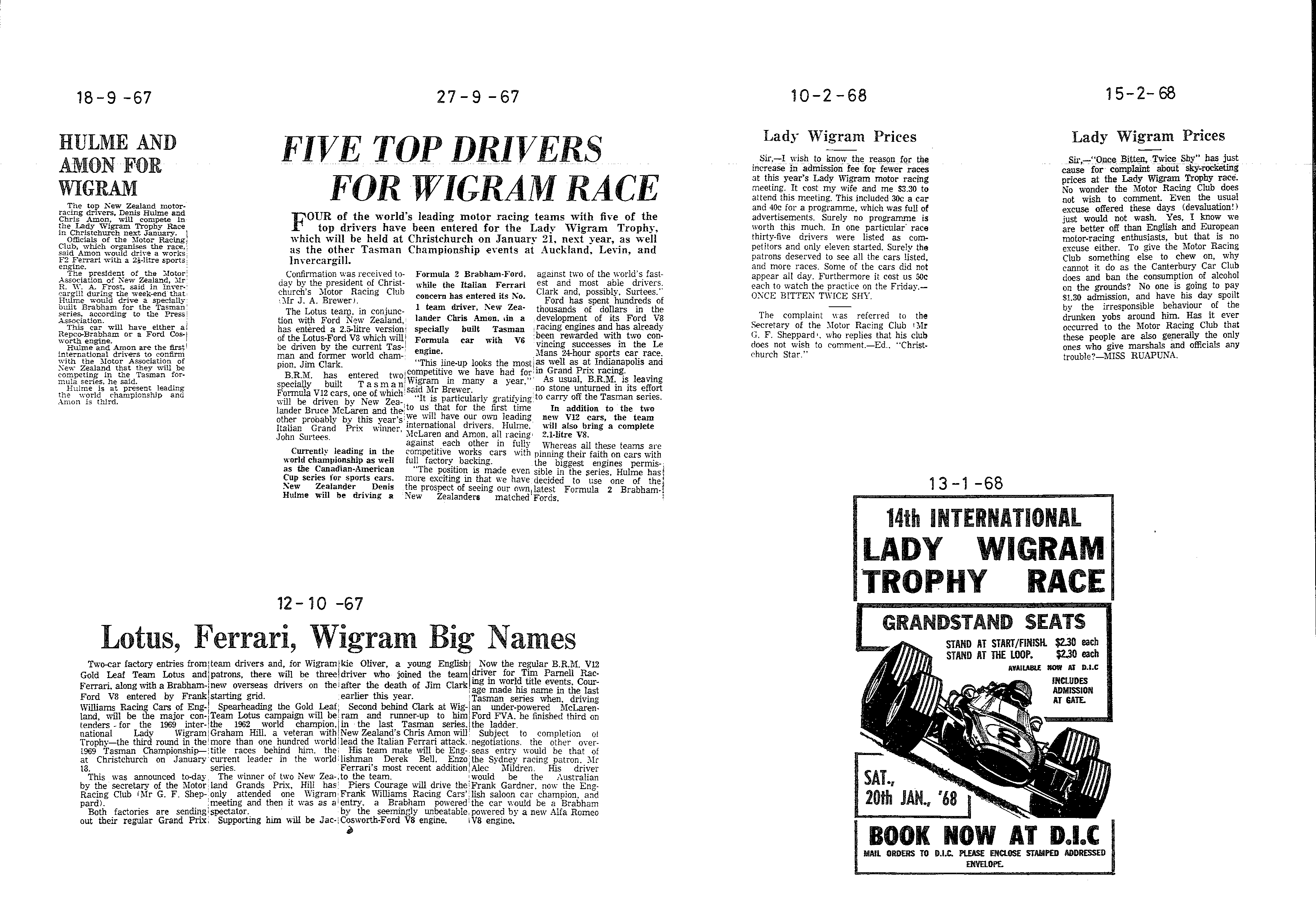 Scan of the clipping page, 18 September 1967