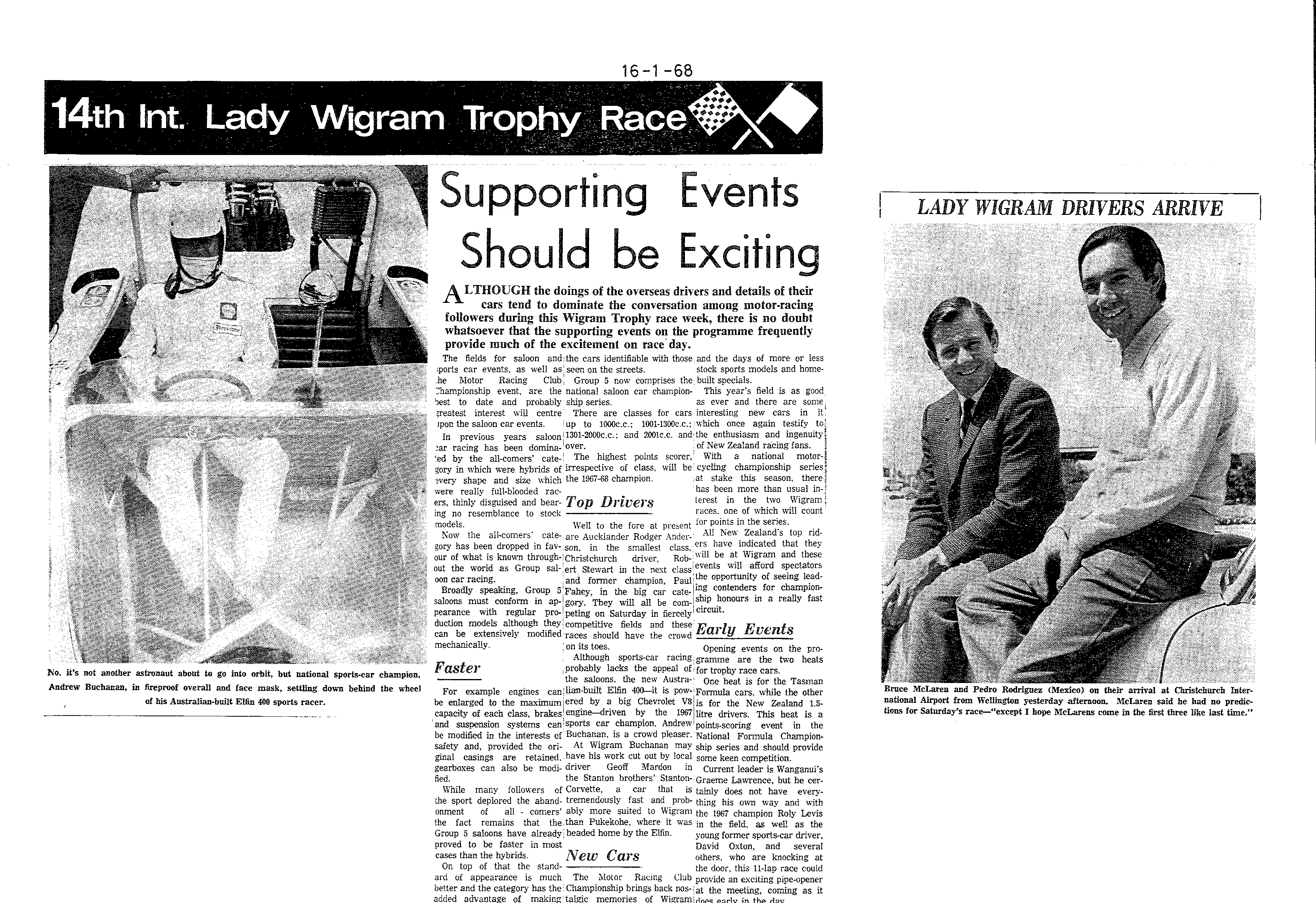 Scan of the clipping page, 16 January 1968