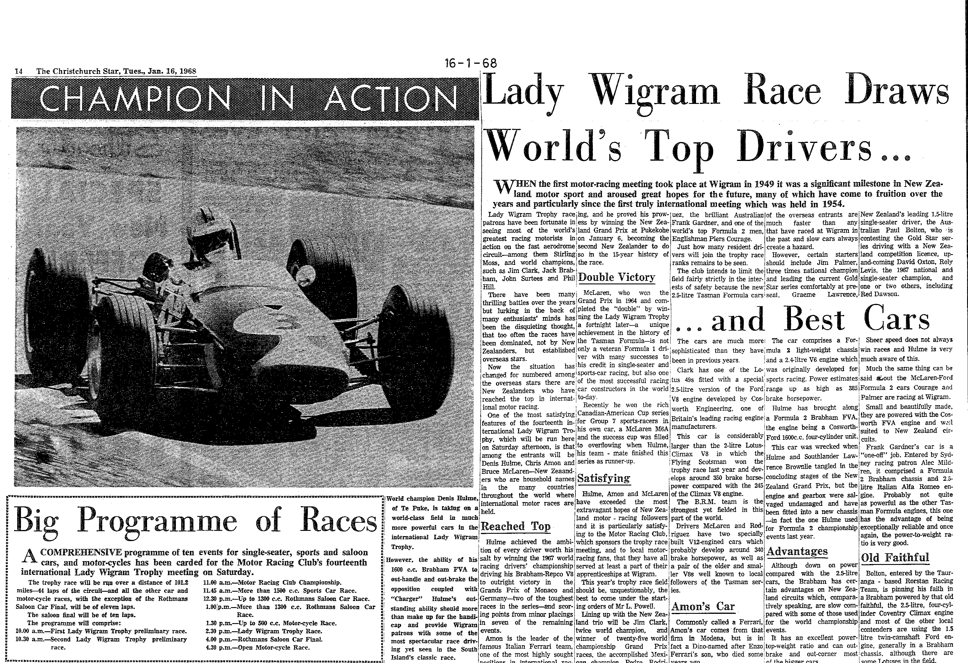 Scan of the clipping page, 16 January 1968