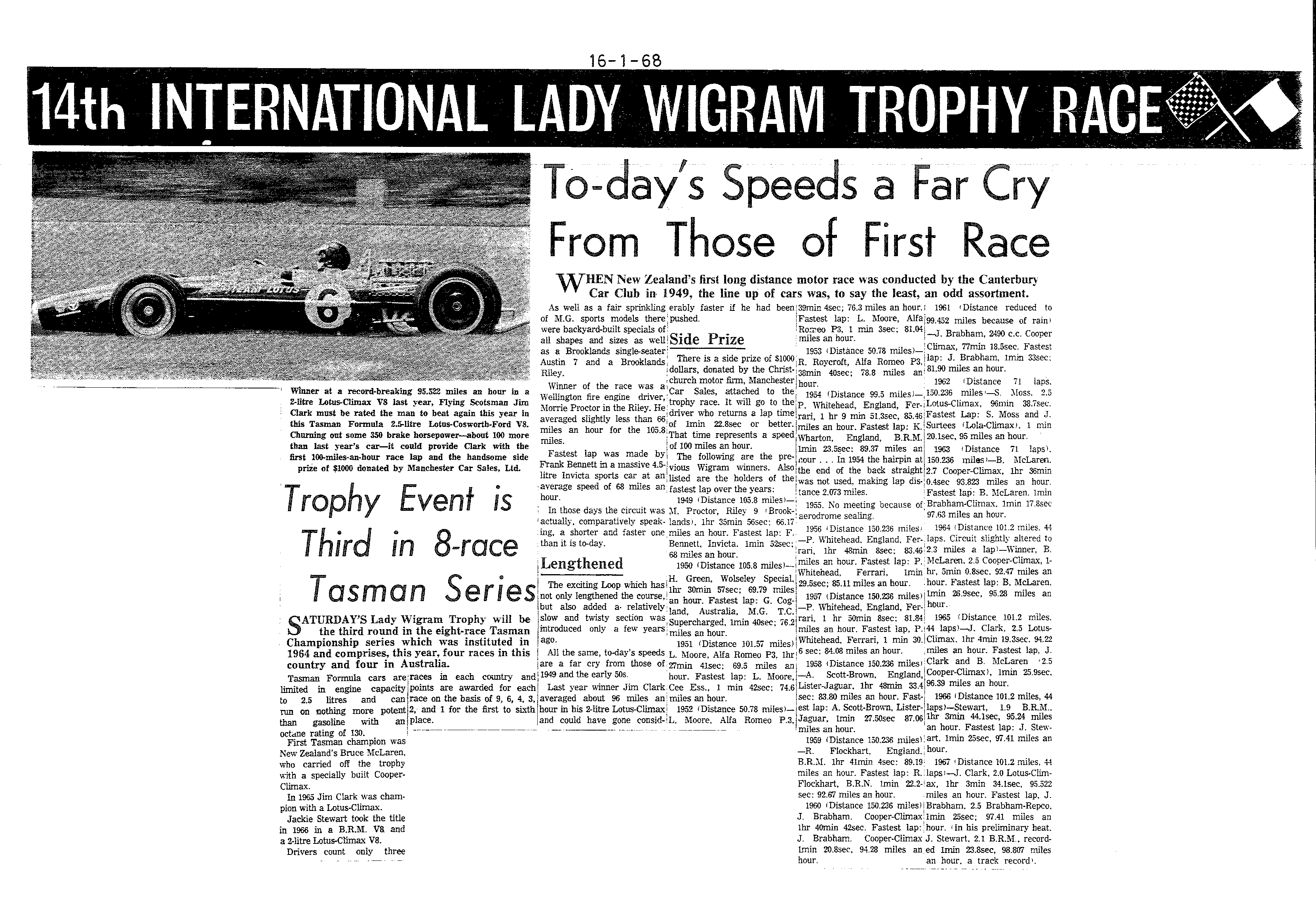 Scan of the clipping page, 16 January 1968
