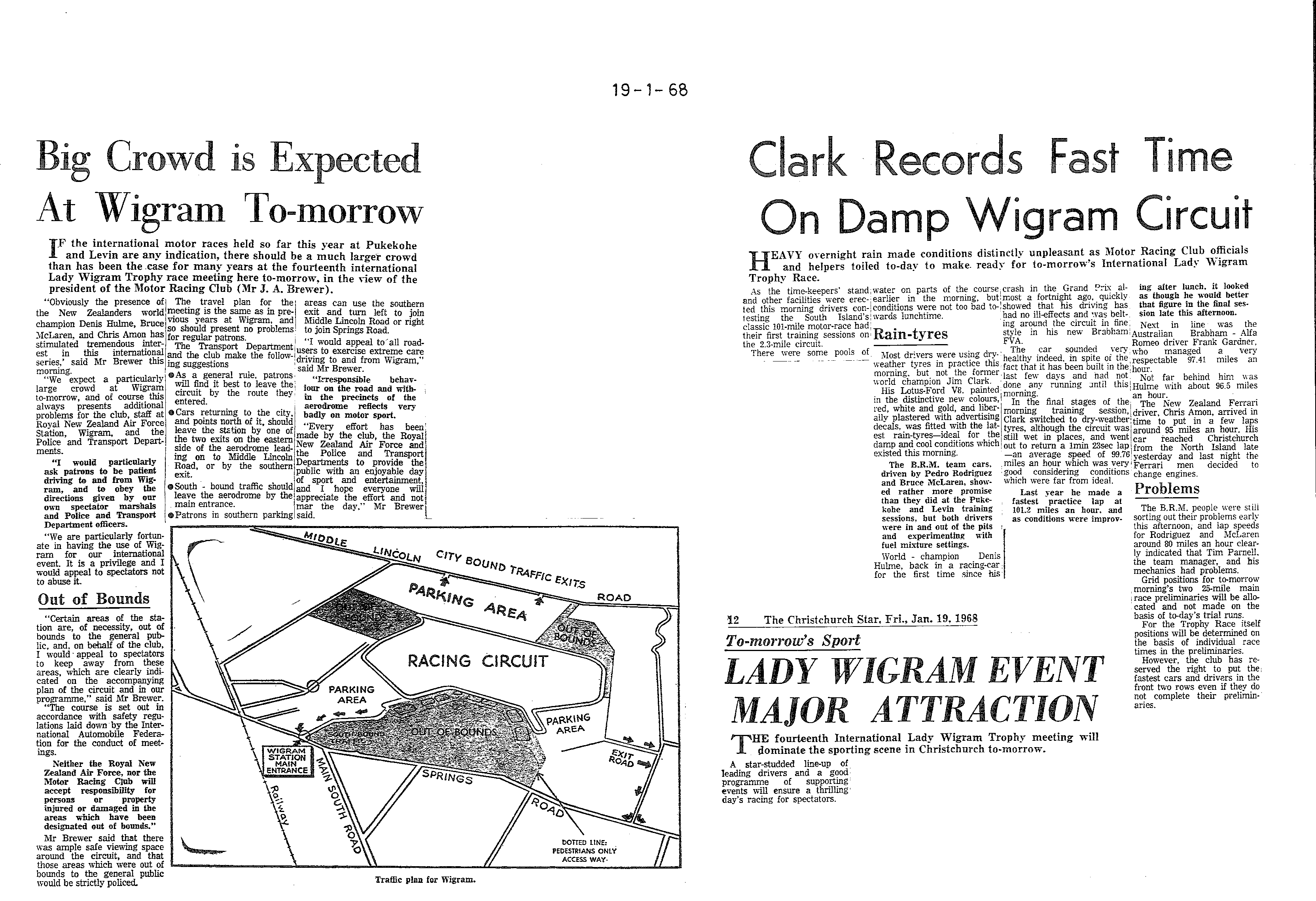 Scan of the clipping page, 19 January 1968
