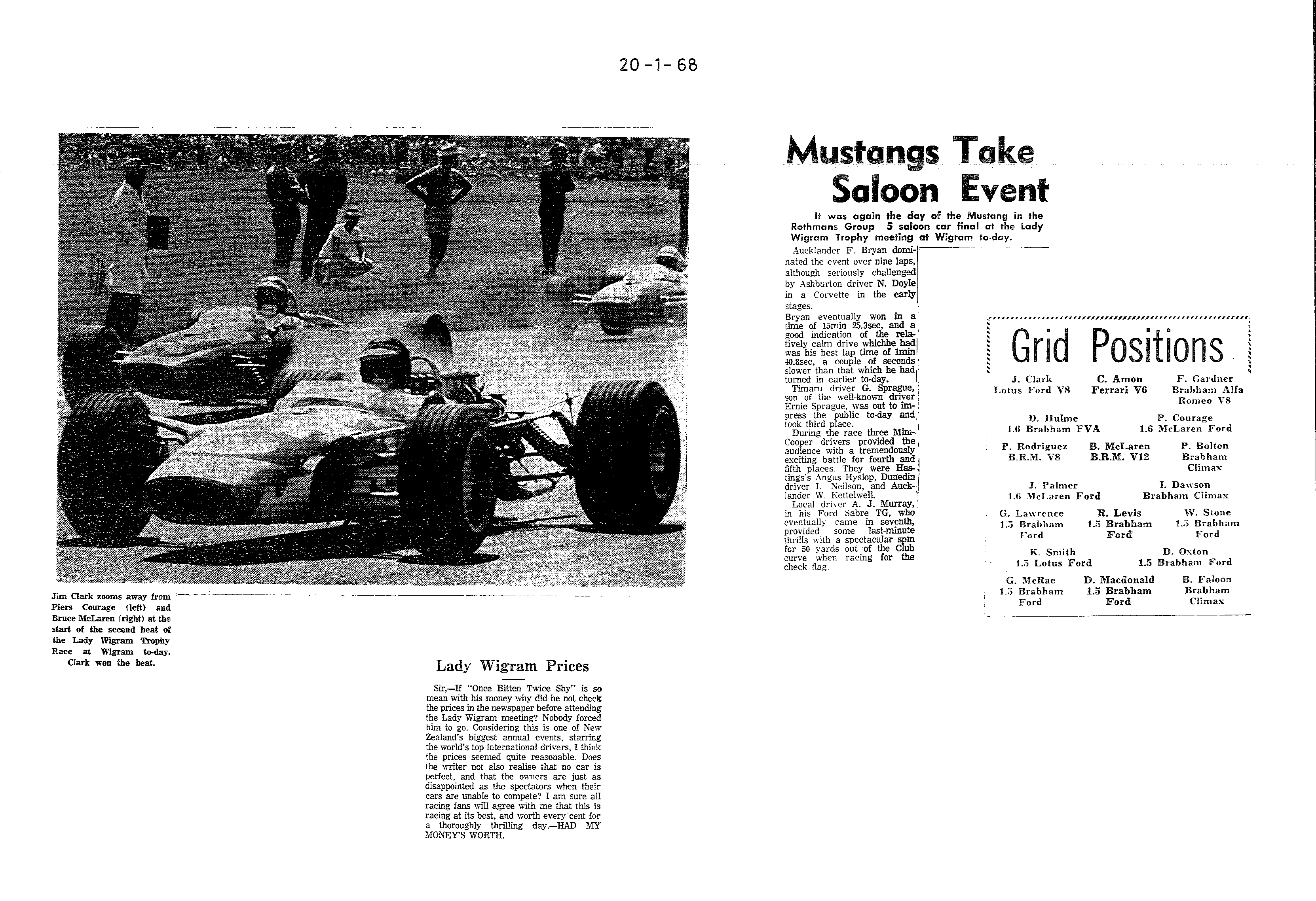 Scan of the clipping page, 20 January 1968