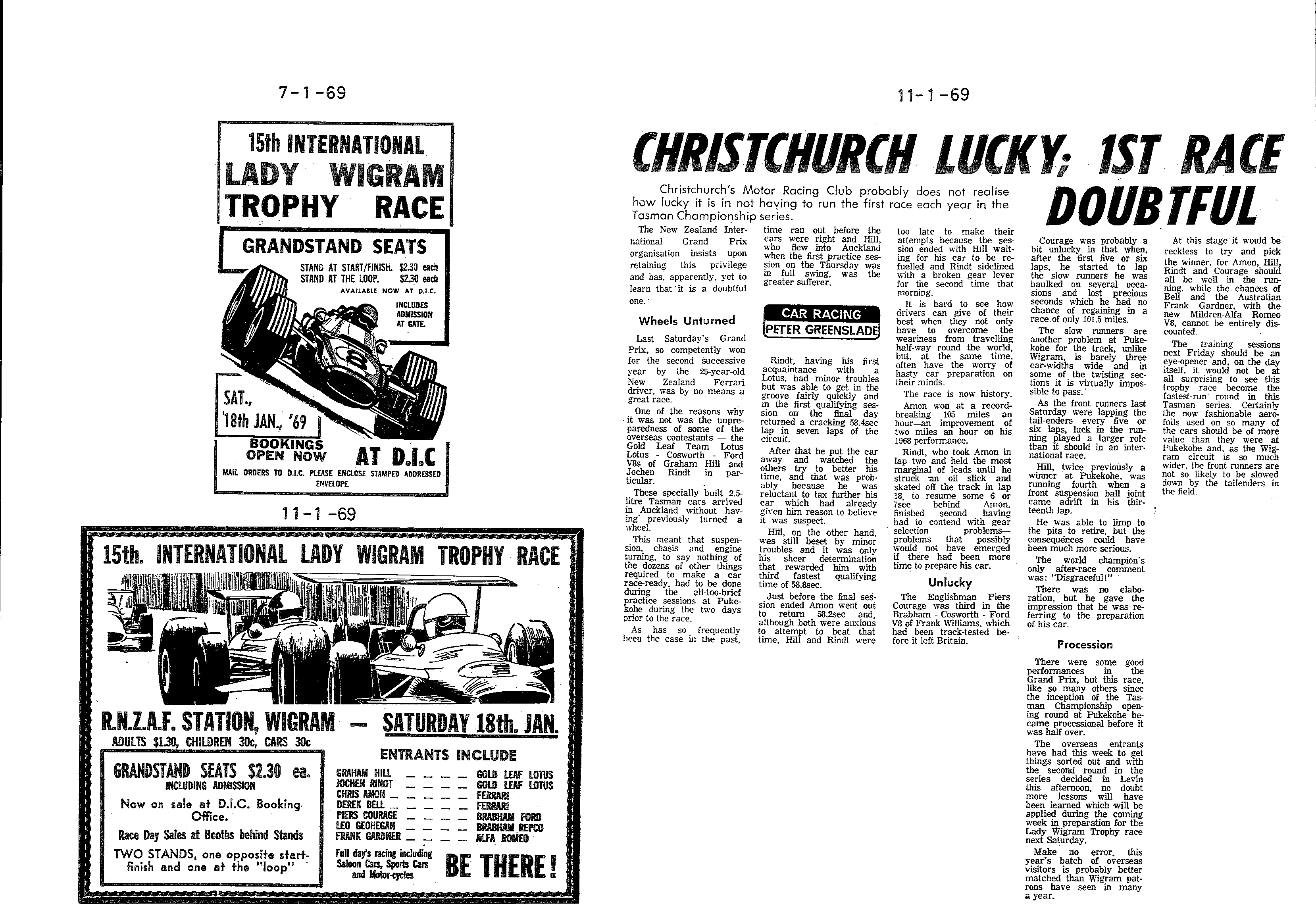 Scan of the clipping page, 11 January 1969