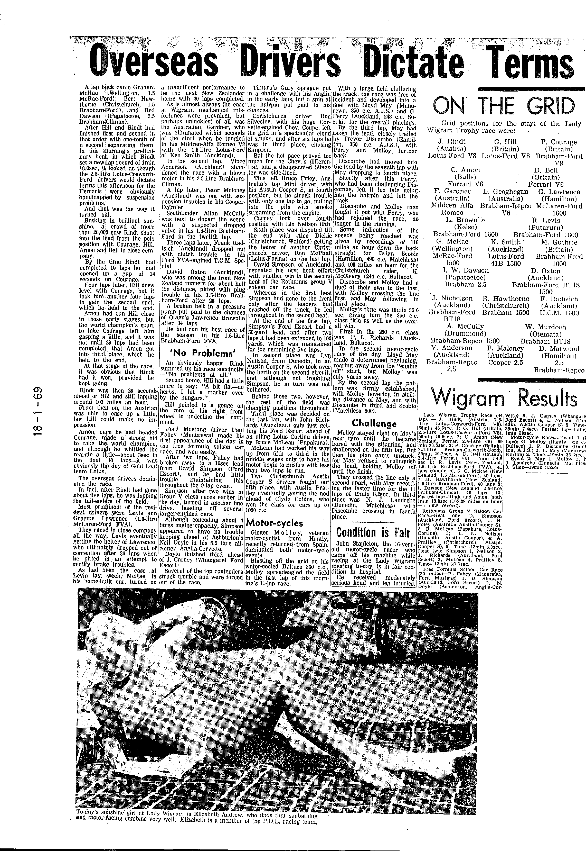 Scan of the clipping page, 18 January 1969