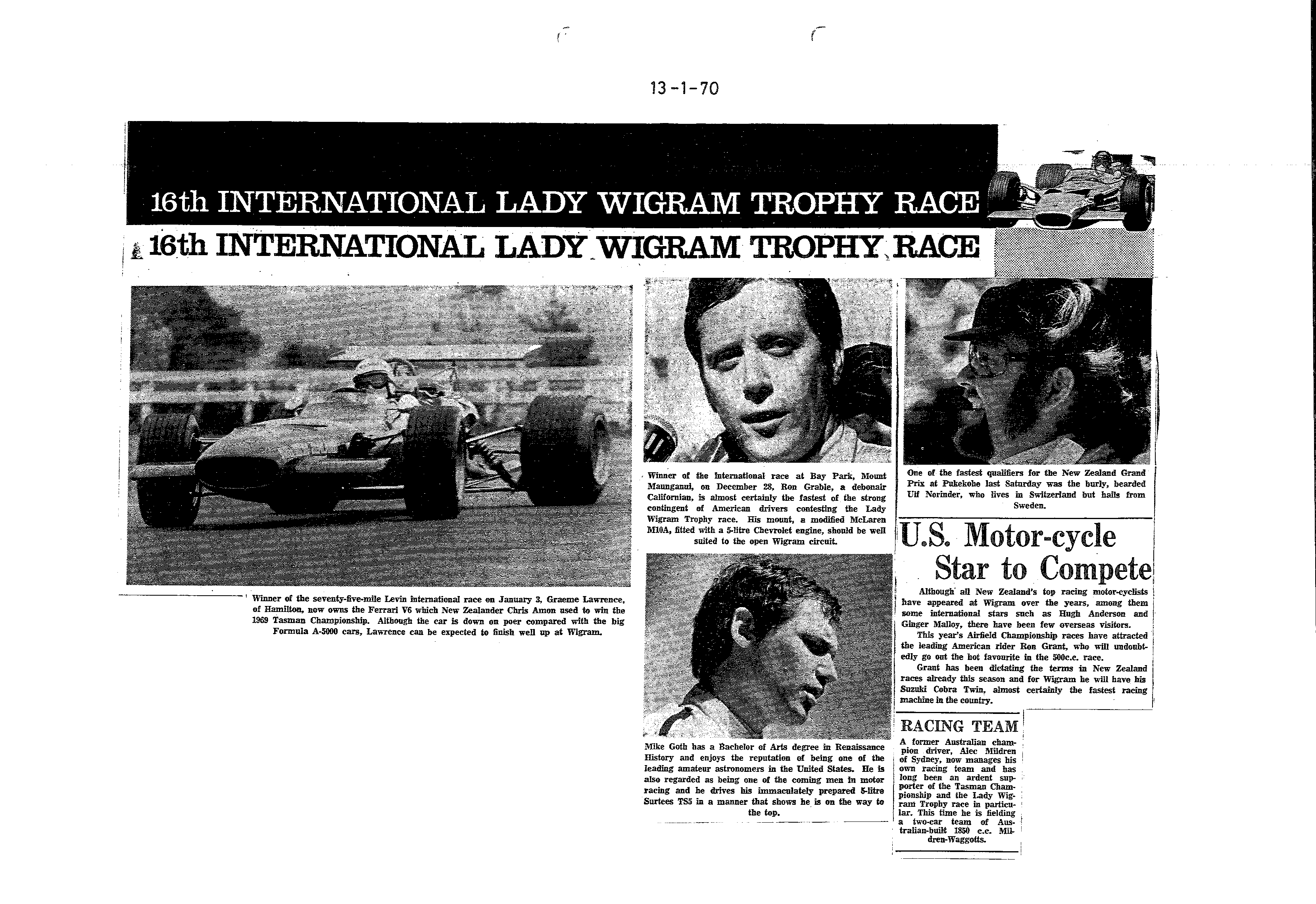 Scan of the clipping page, 13 January 1970