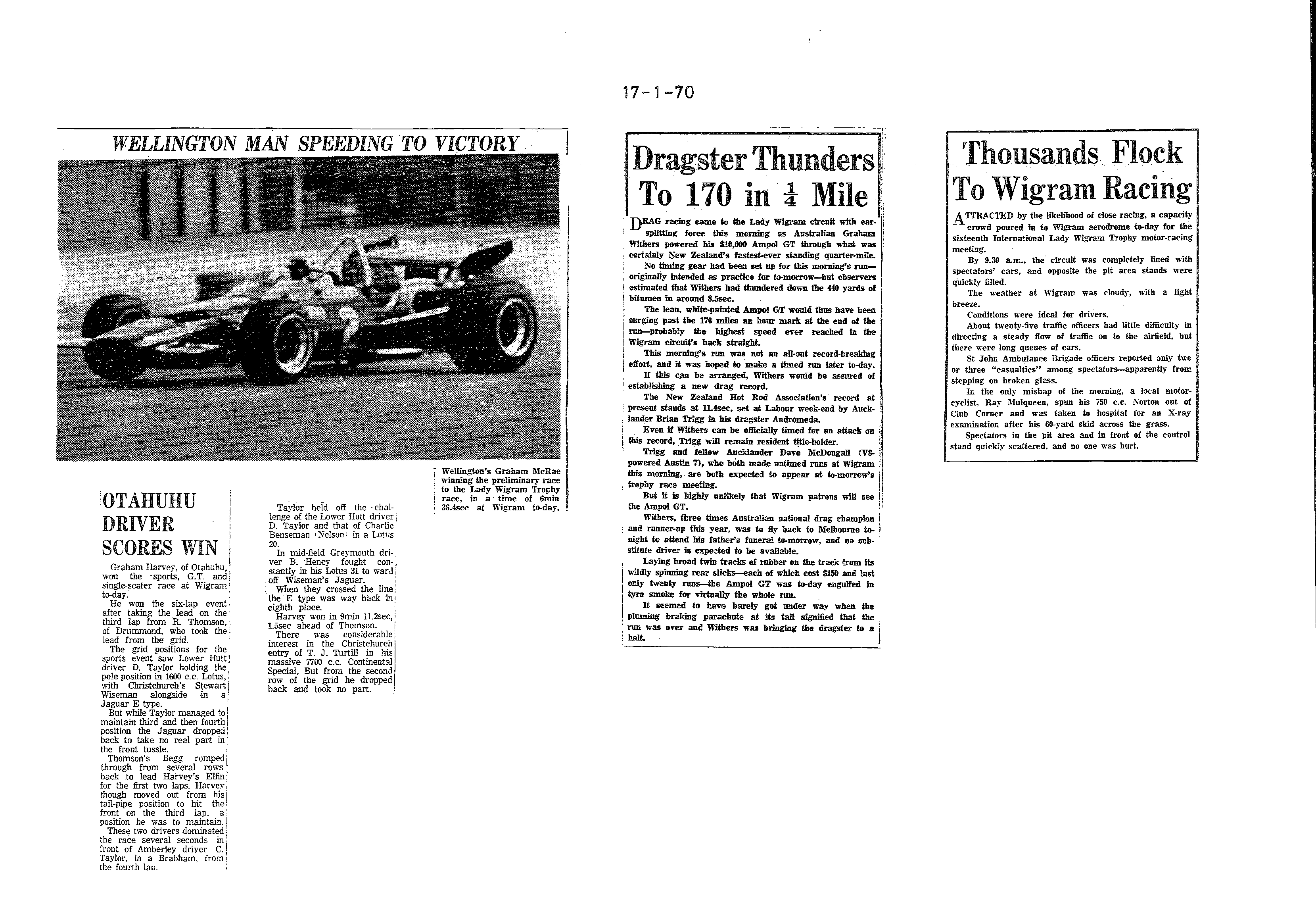 Scan of the clipping page, 17 January 1970