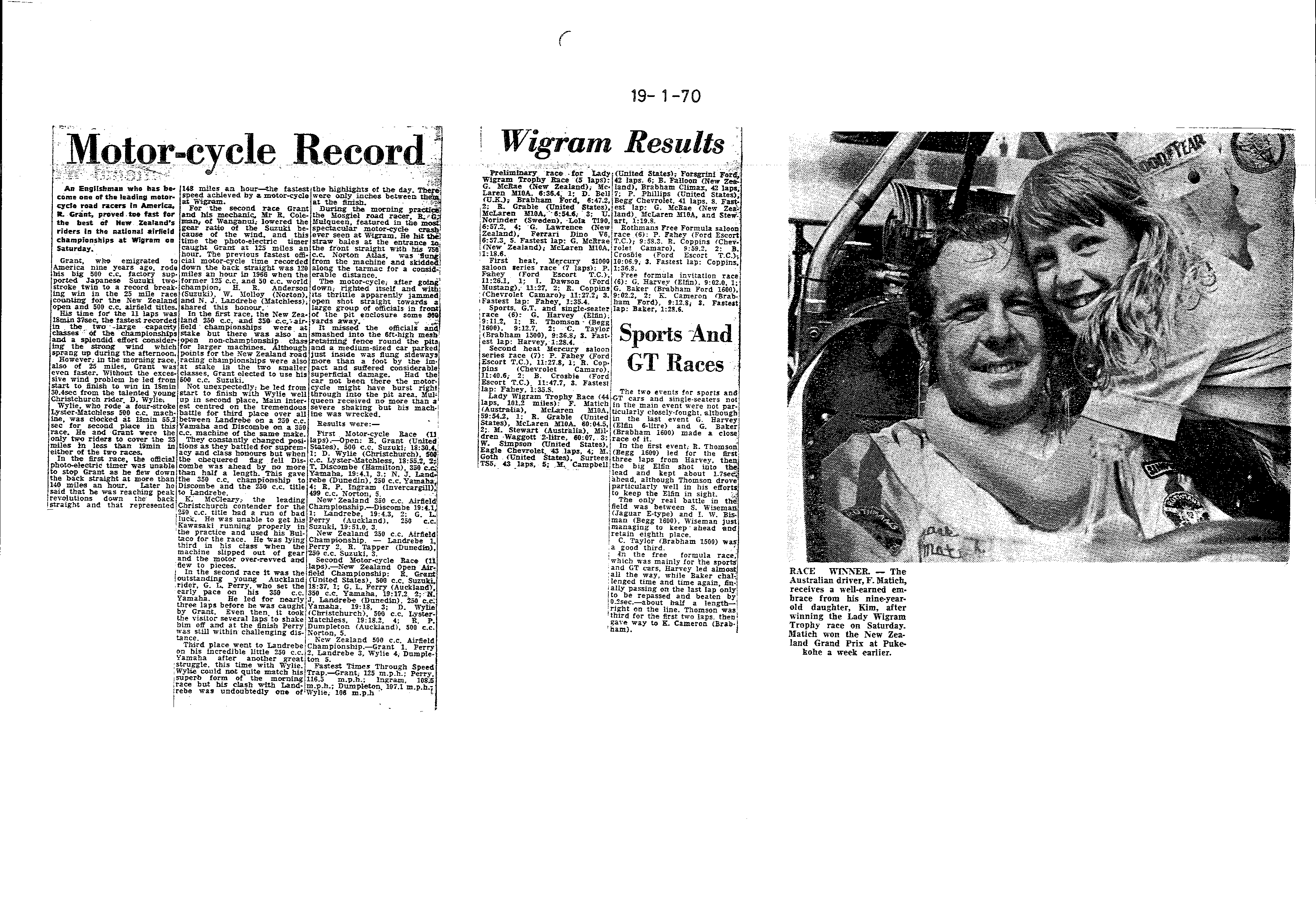 Scan of the clipping page, 19 January 1970