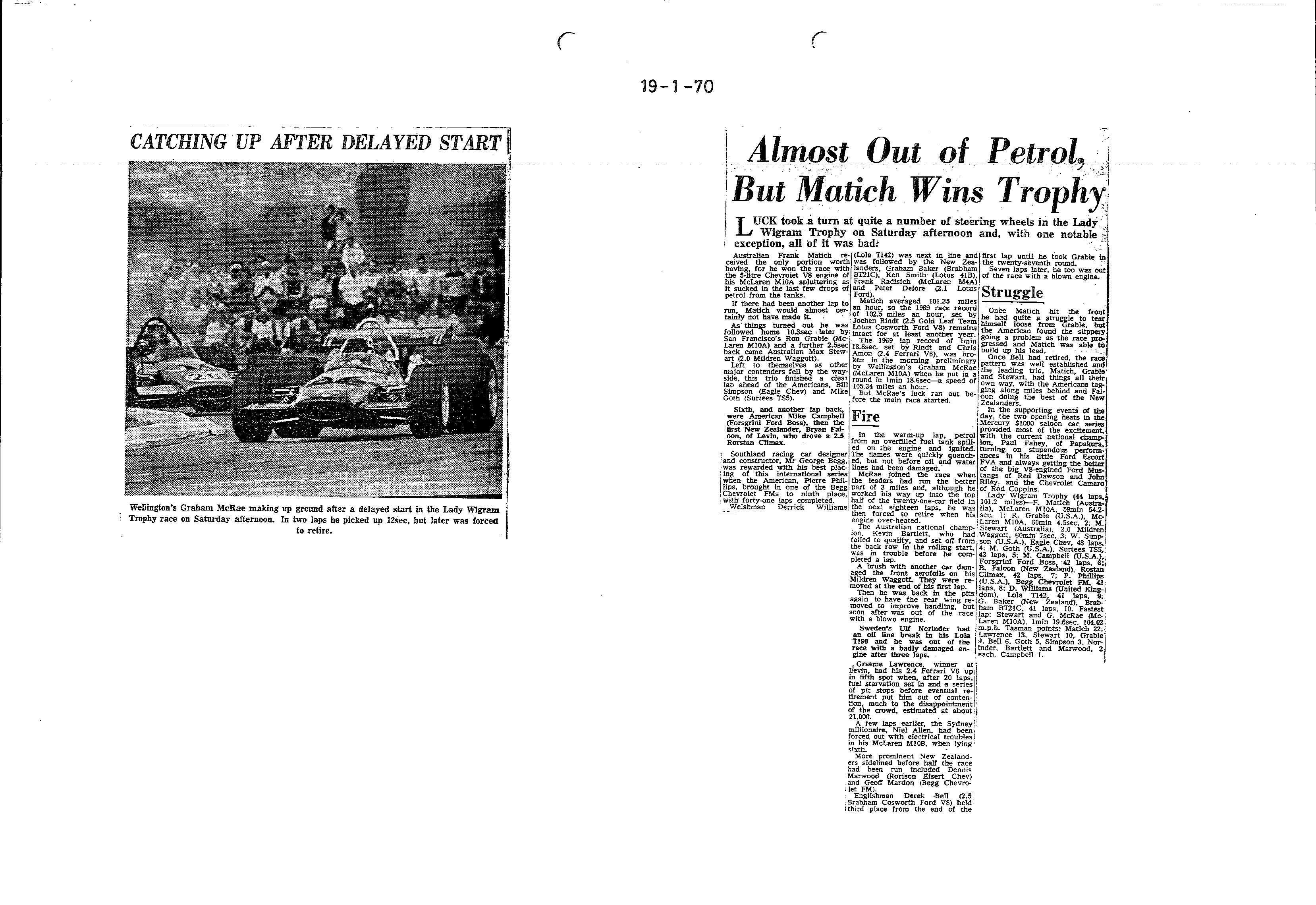 Scan of the clipping page, 19 January 1970