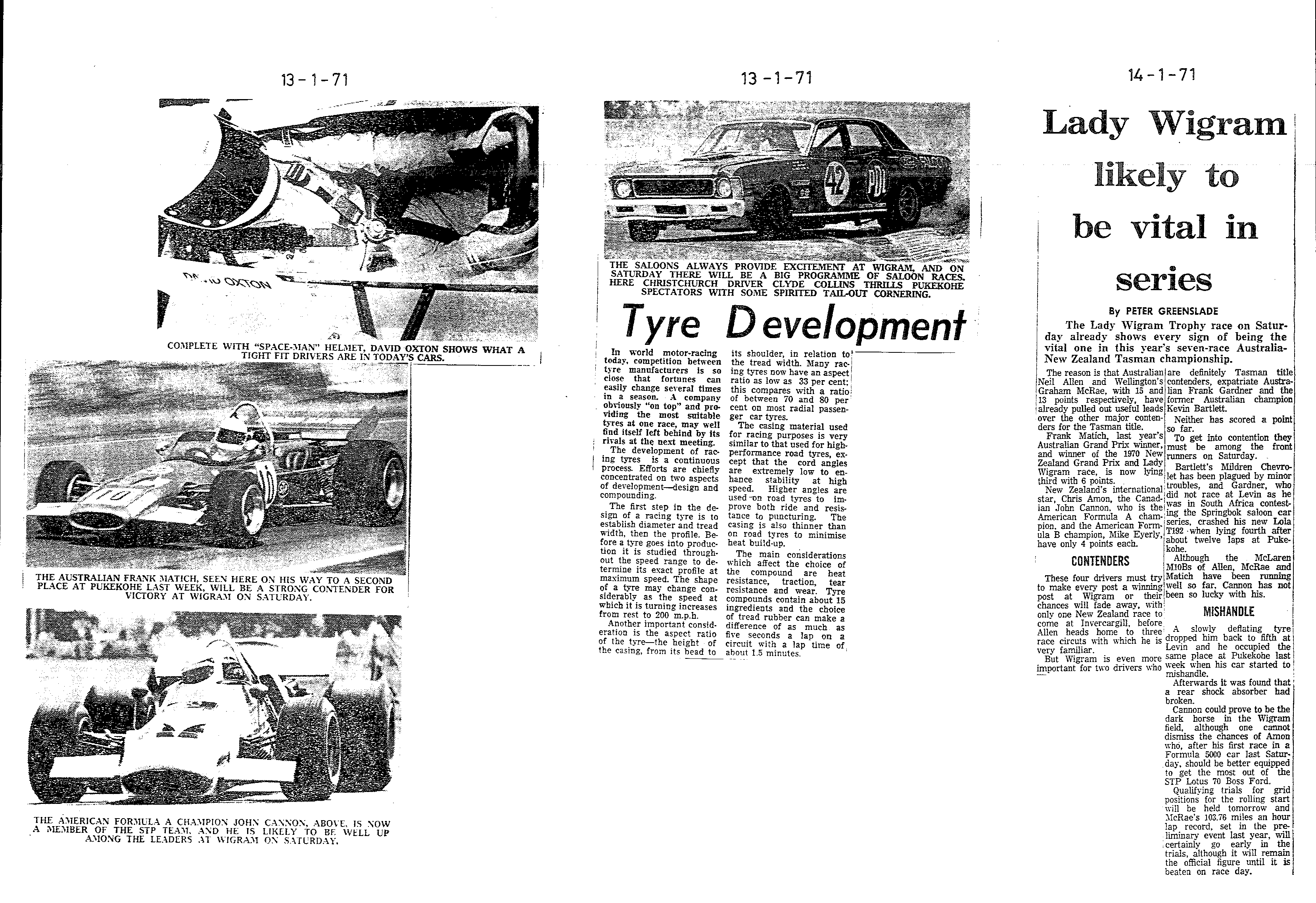 Scan of the clipping page, 13 January 1971
