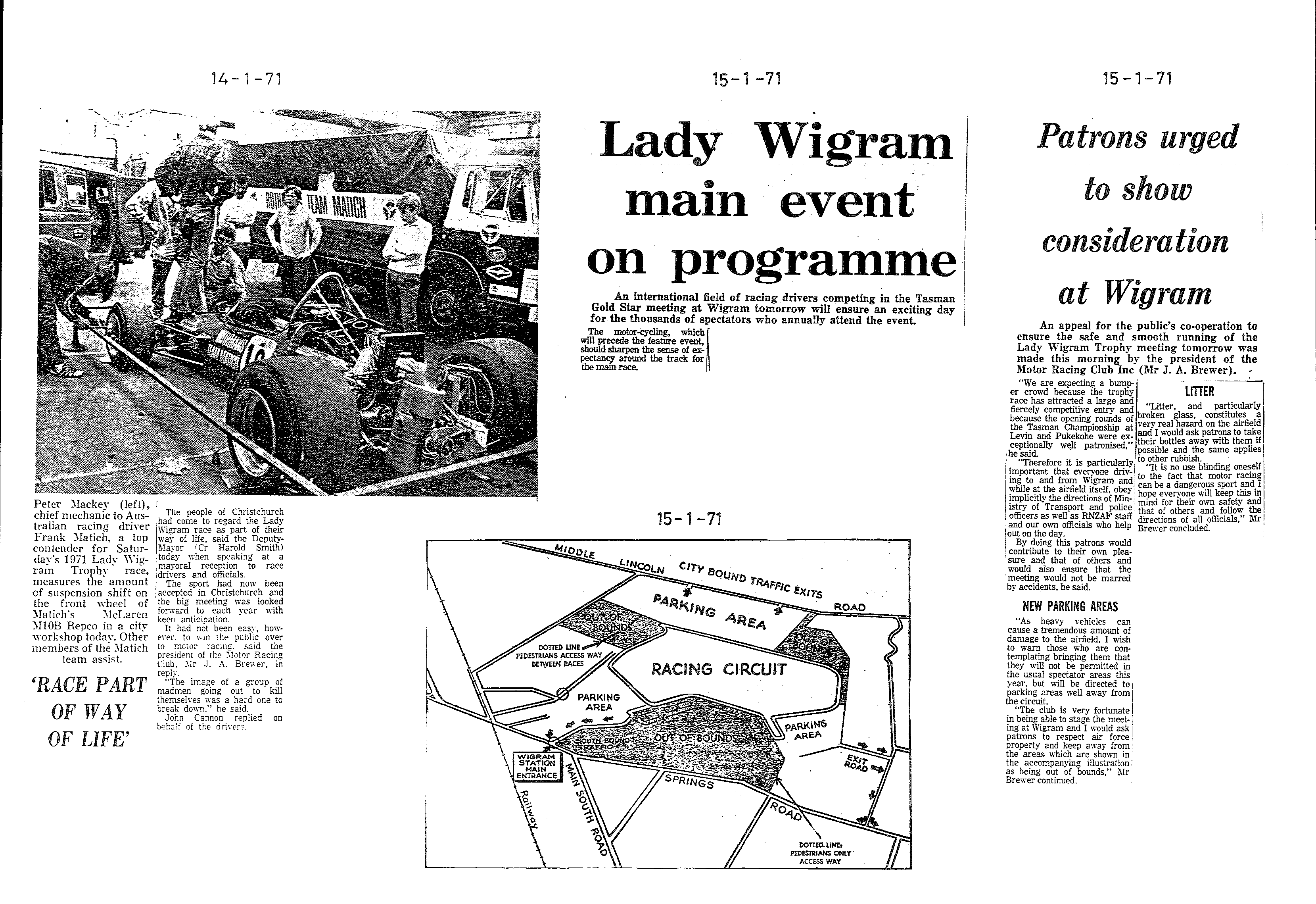 Scan of the clipping page, 14 January 1971