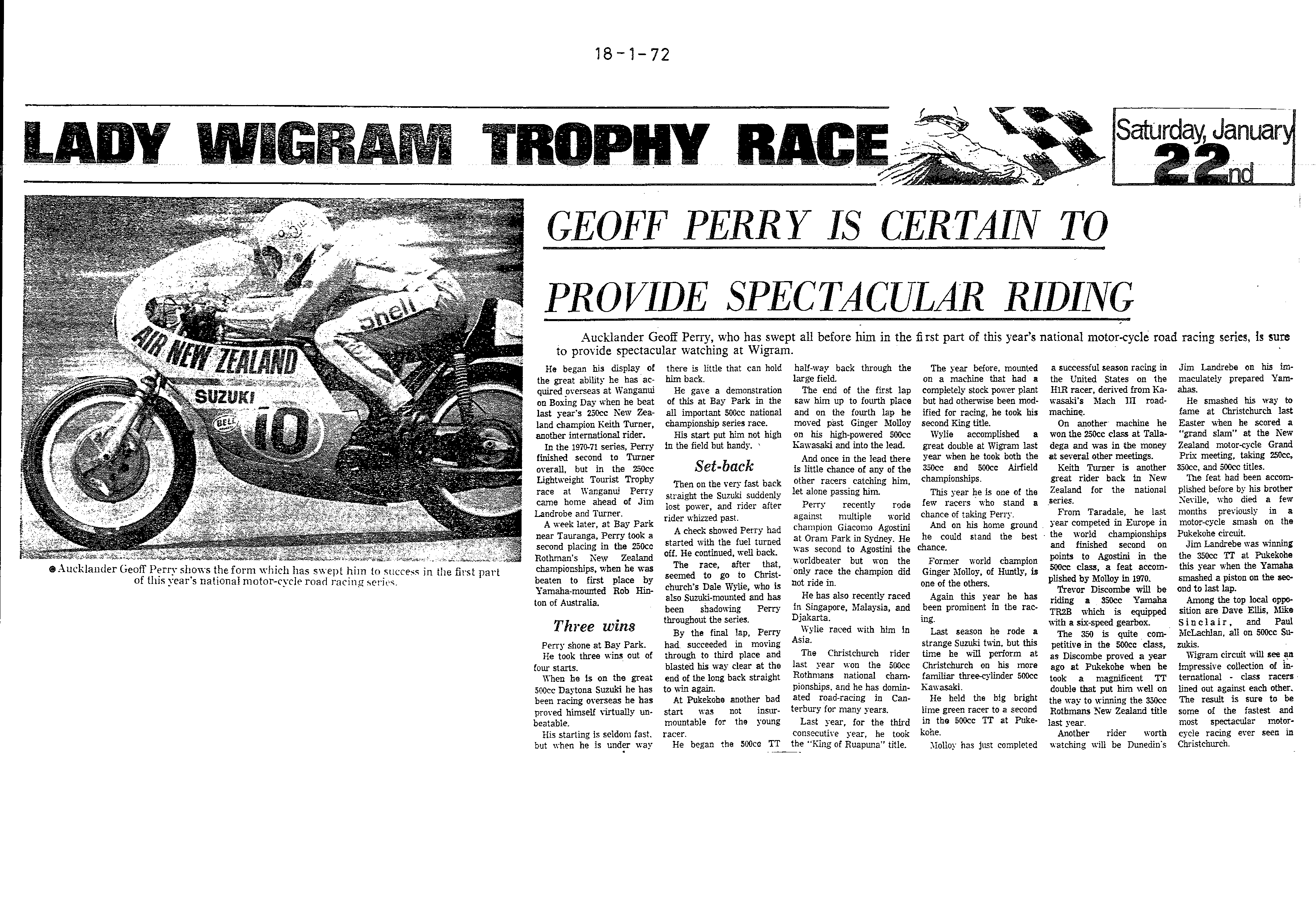 Scan of the clipping page, 18 January 1972