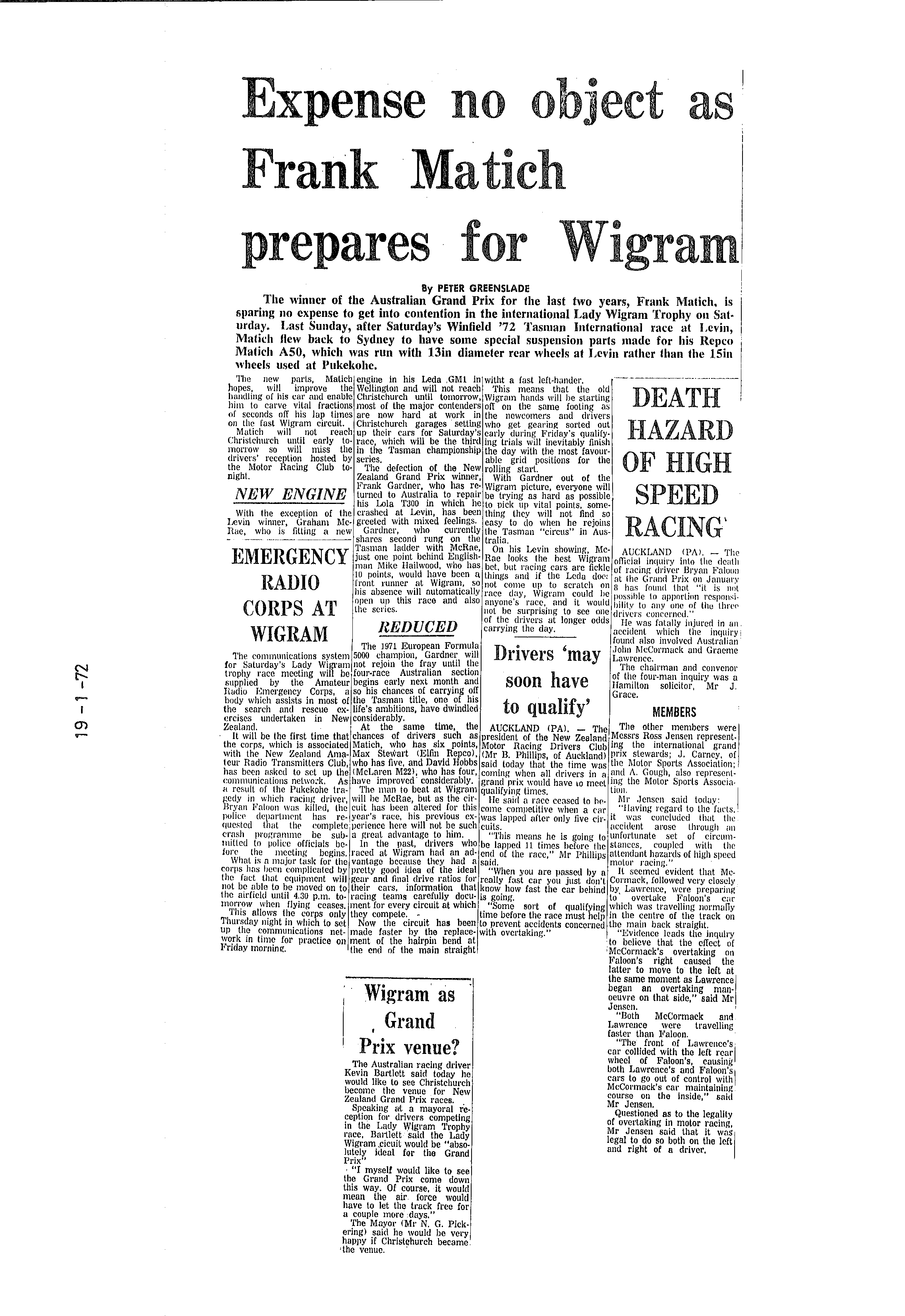 Scan of the clipping page, 19 January 1972