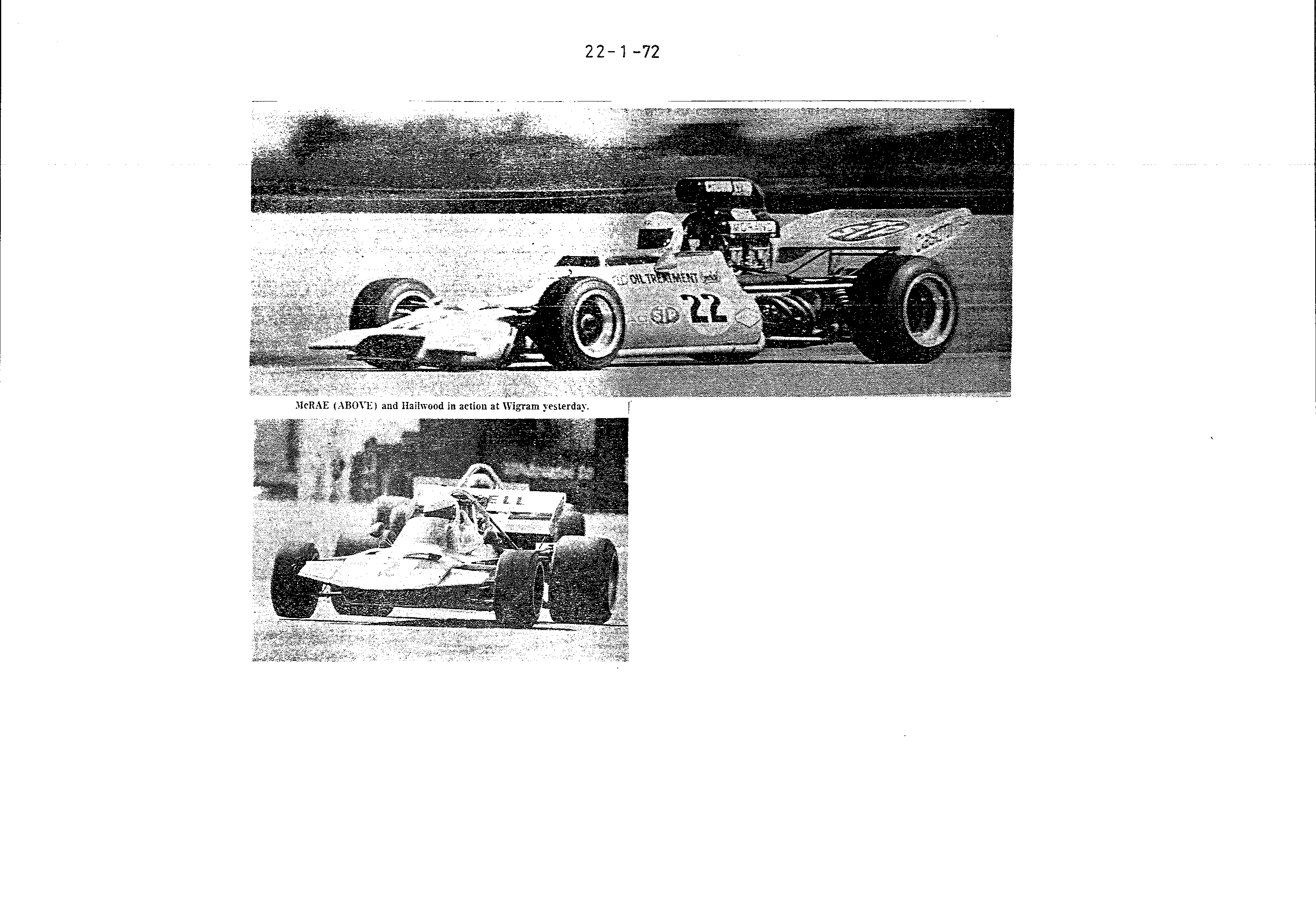 Scan of the clipping page, 22 January 1972