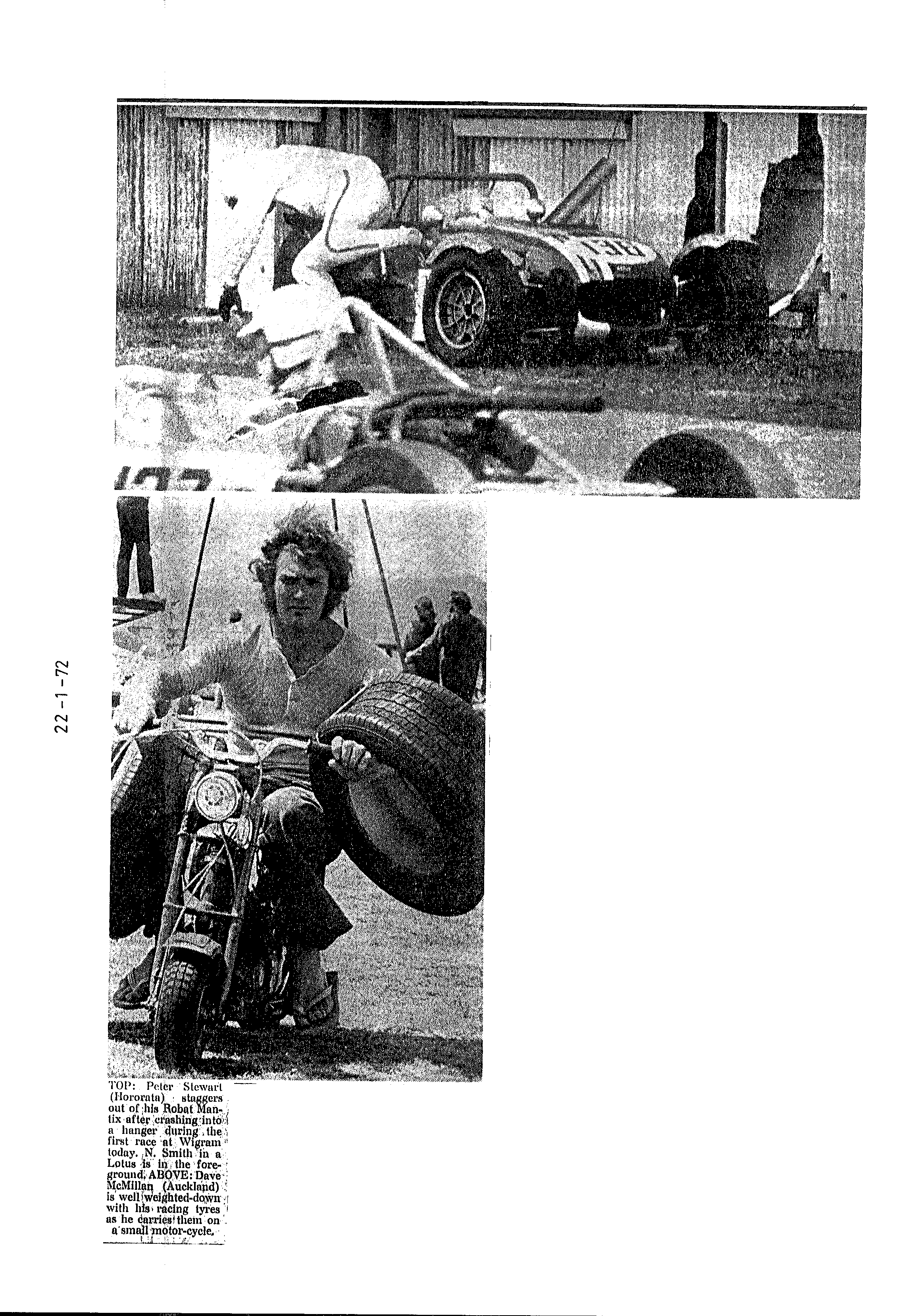 Scan of the clipping page, 22 January 1972