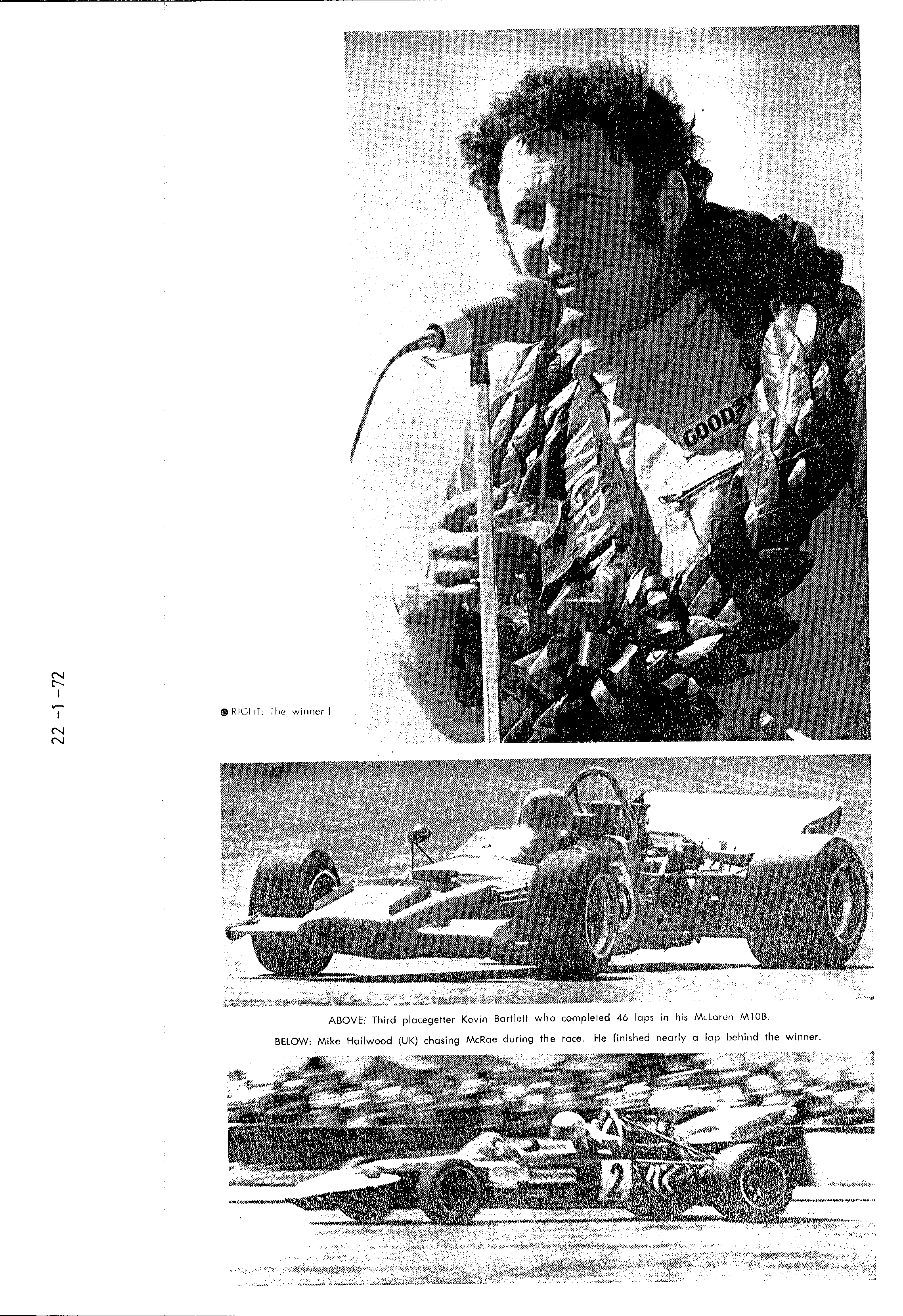 Scan of the clipping page, 22 January 1972