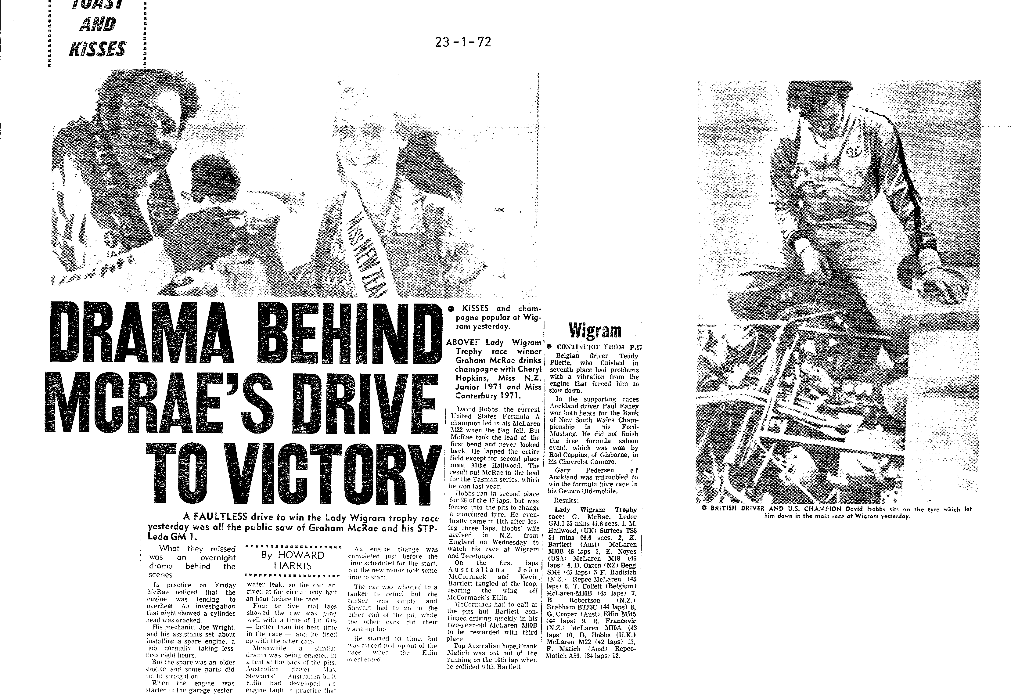 Scan of the clipping page, 23 January 1972