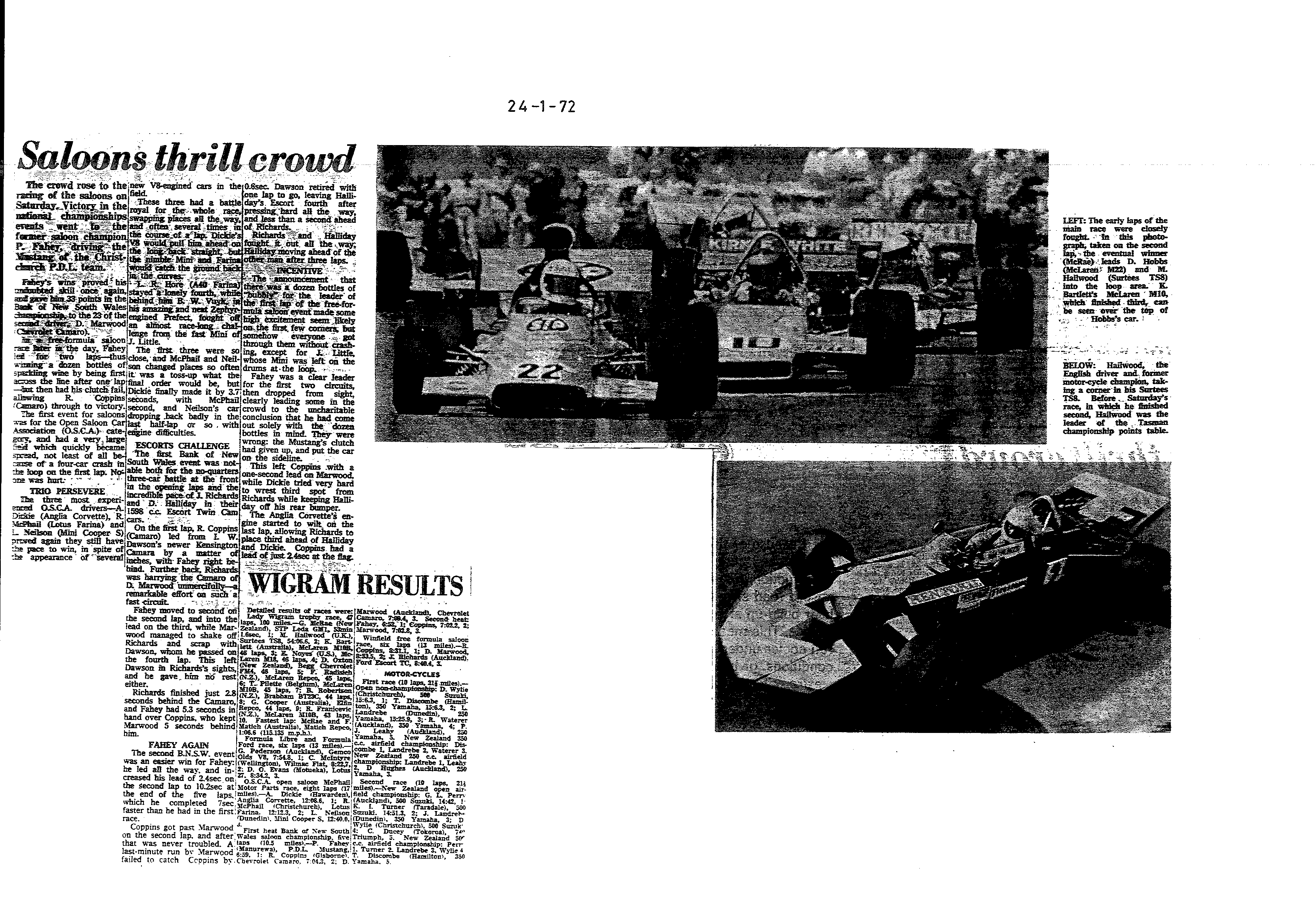 Scan of the clipping page, 24 January 1972