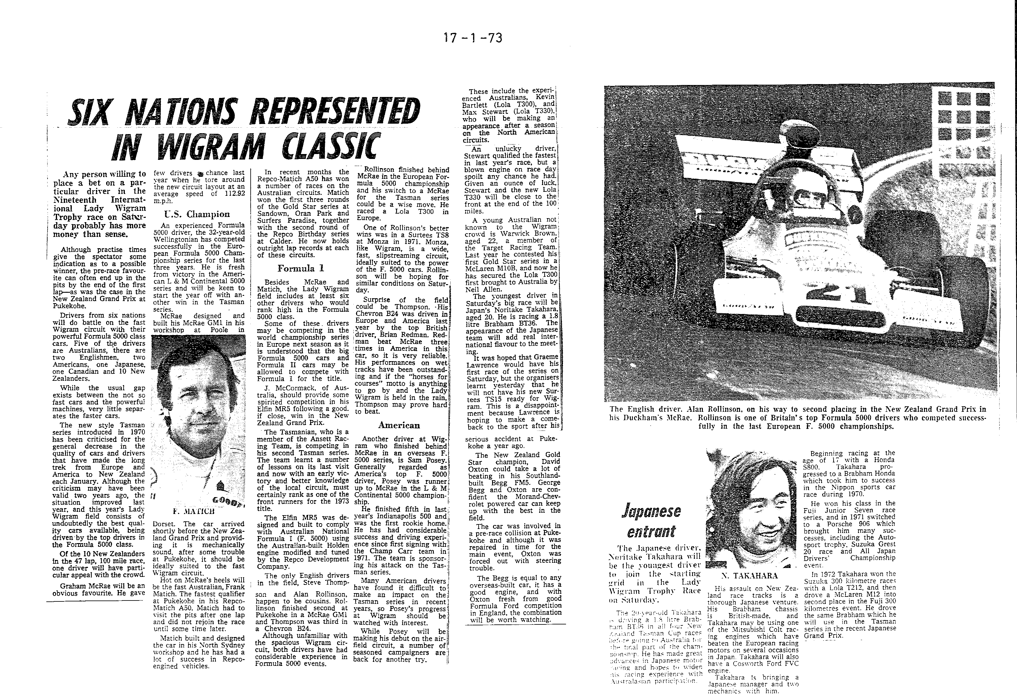 Scan of the clipping page, 17 January 1973