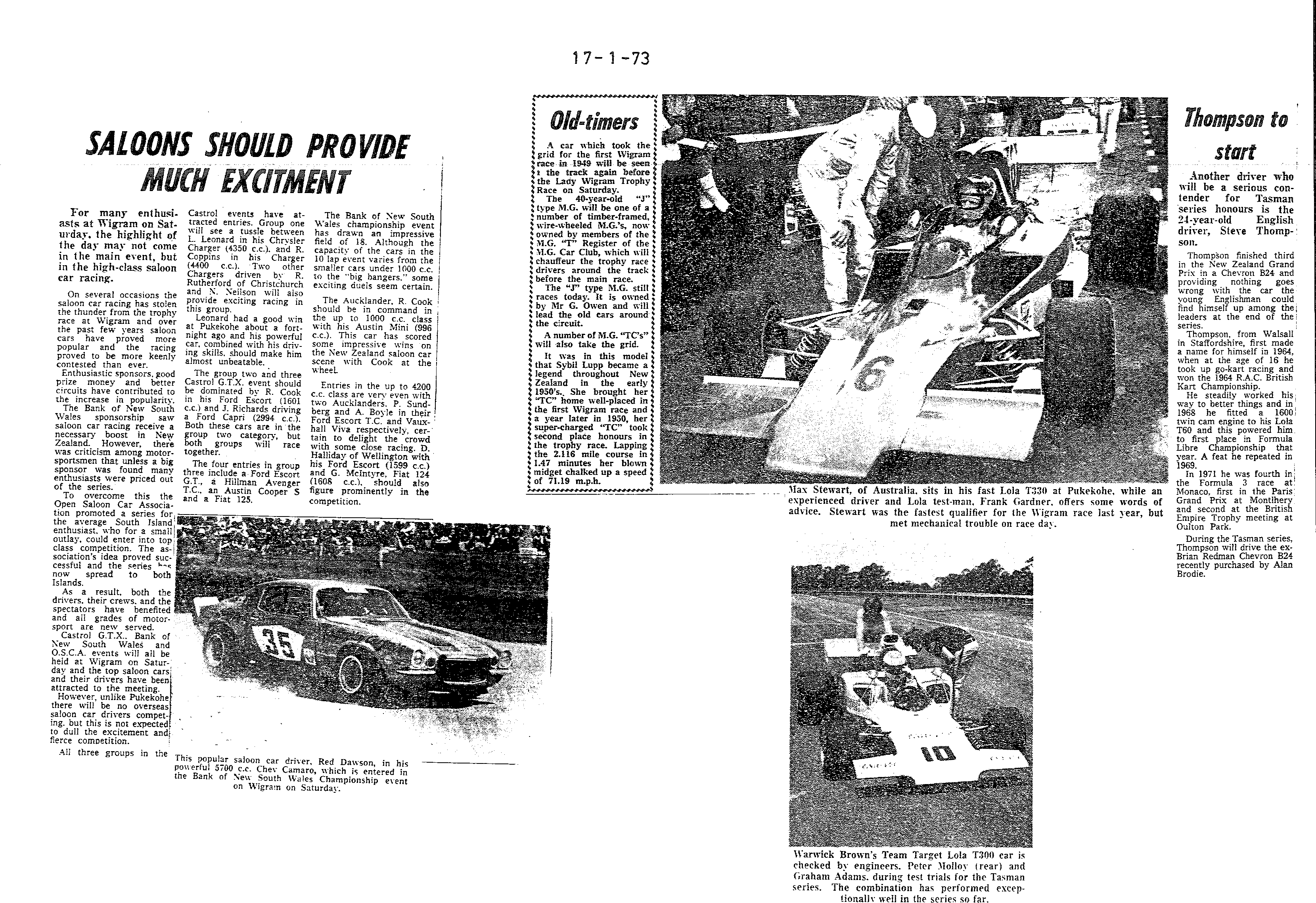 Scan of the clipping page, 17 January 1973