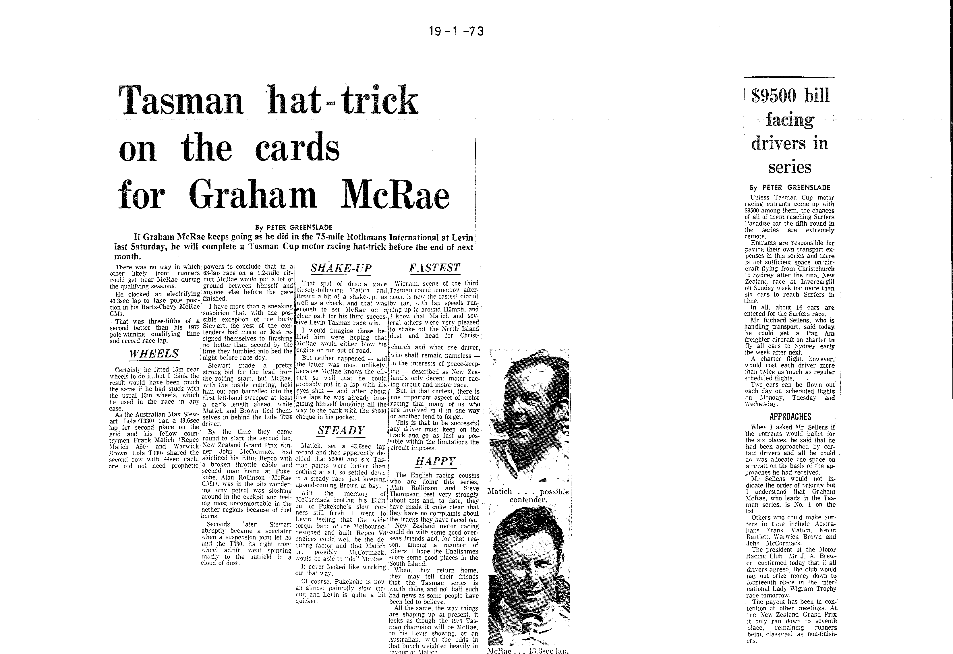 Scan of the clipping page, 19 January 1973