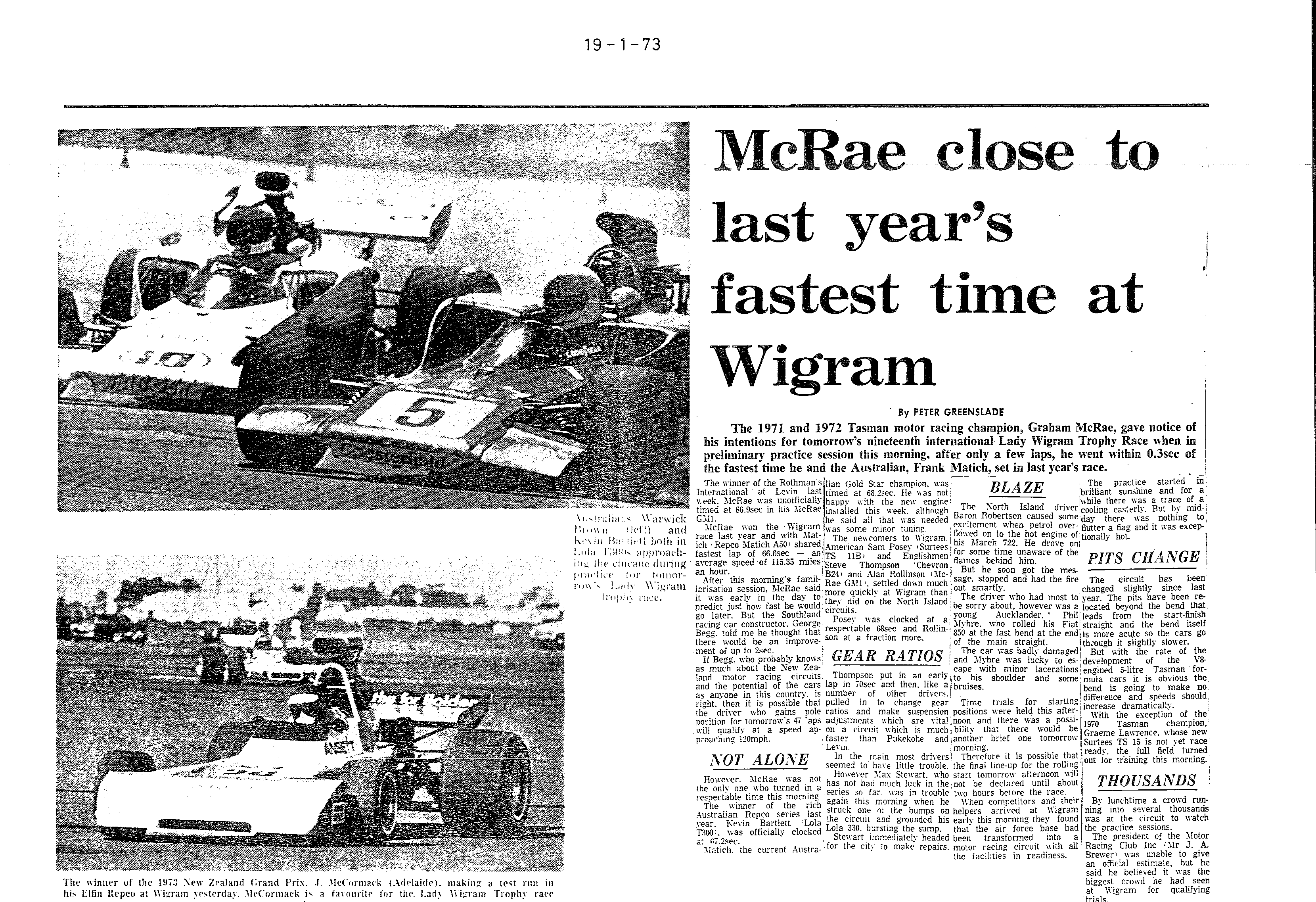 Scan of the clipping page, 19 January 1973