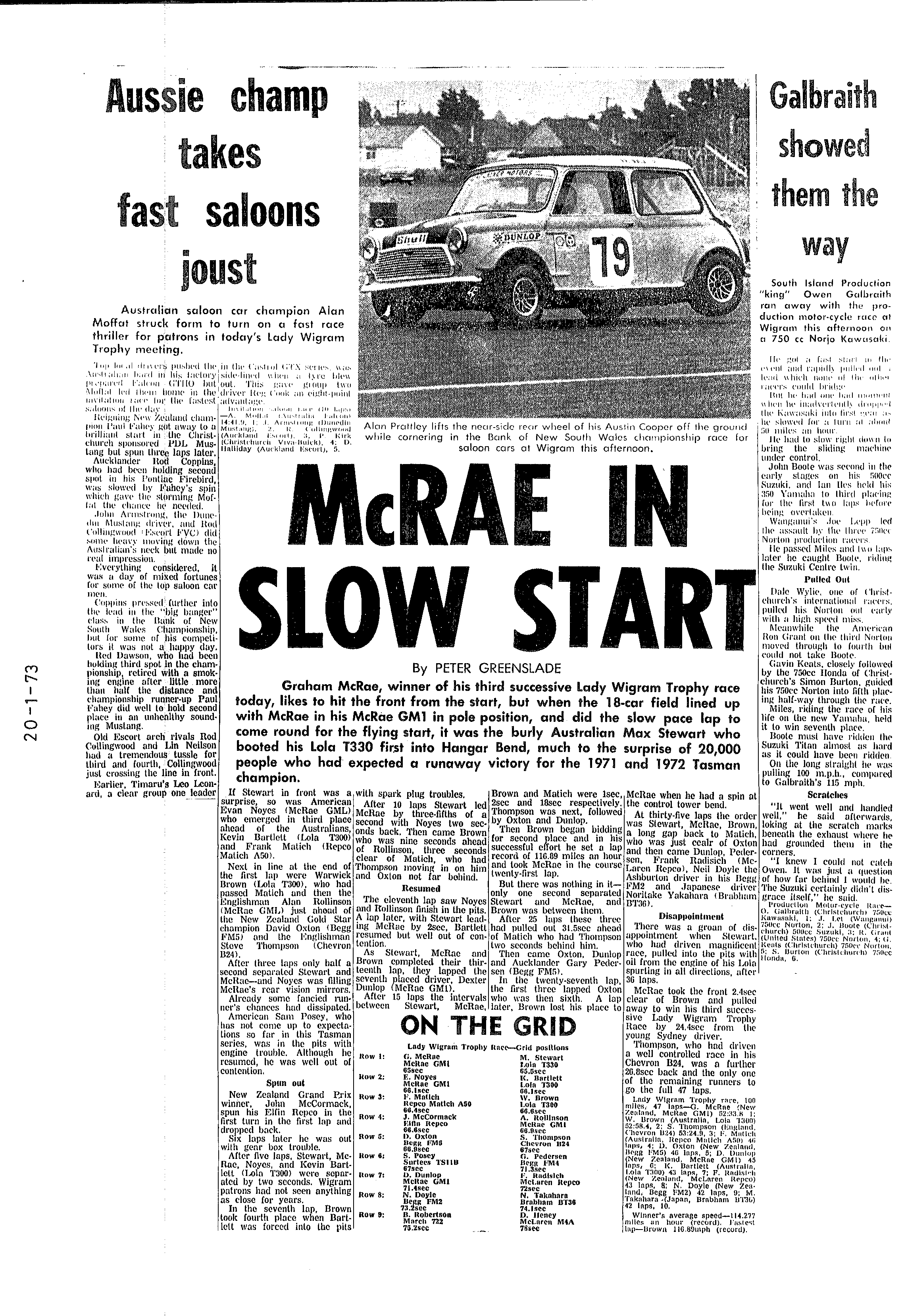 Scan of the clipping page, 20 January 1973