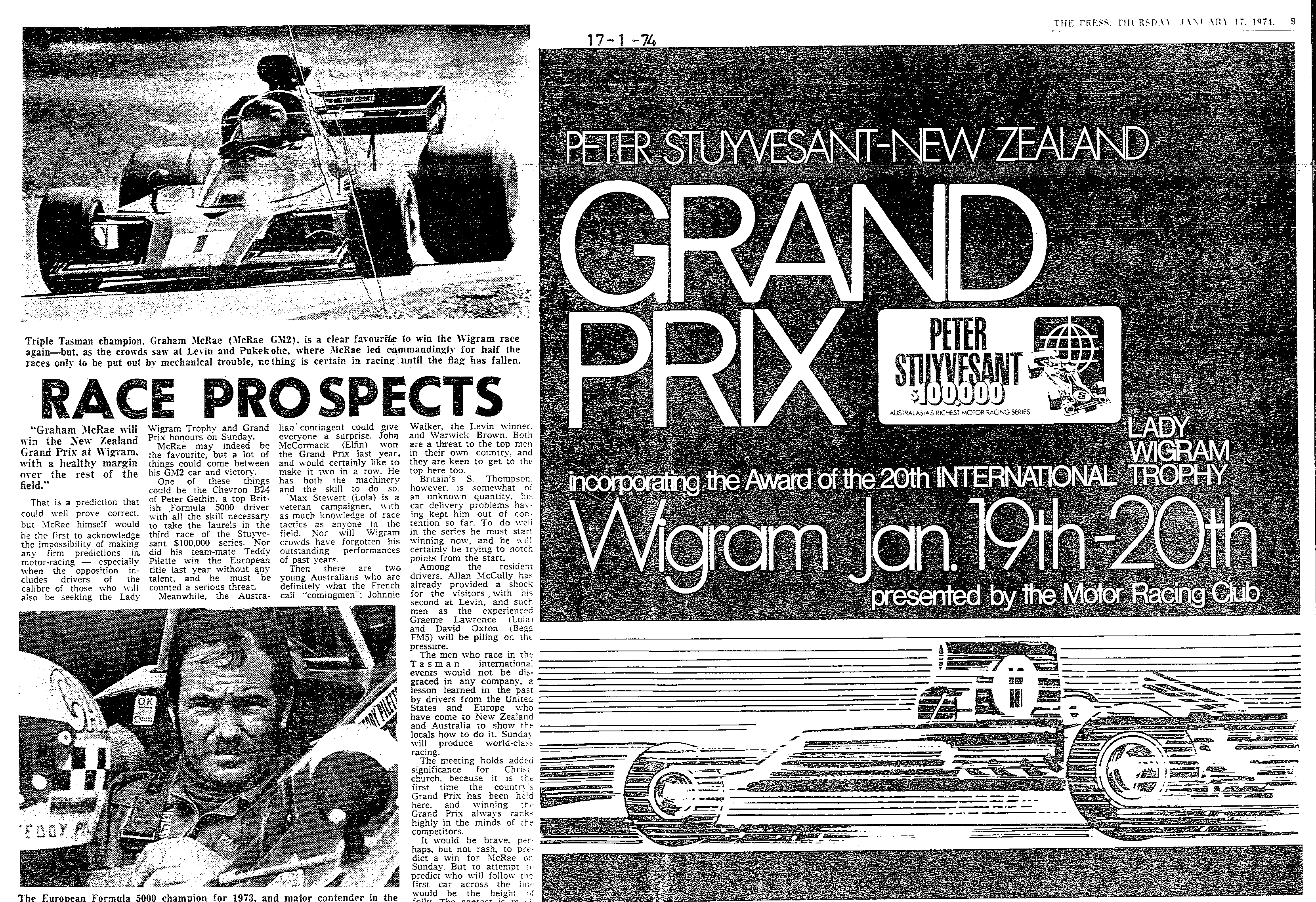 Scan of the clipping page, 17 January 1974