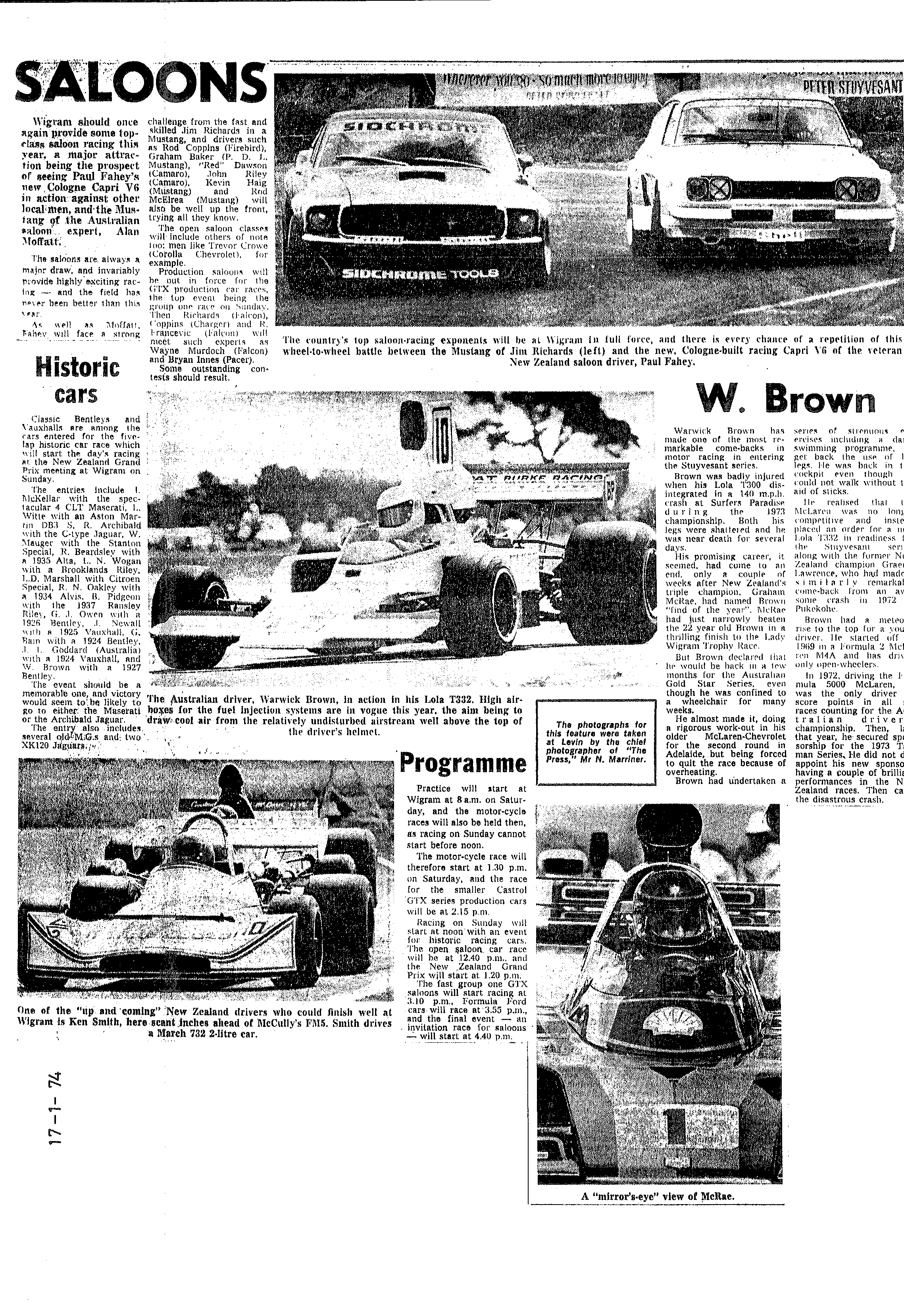 Scan of the clipping page, 17 January 1974