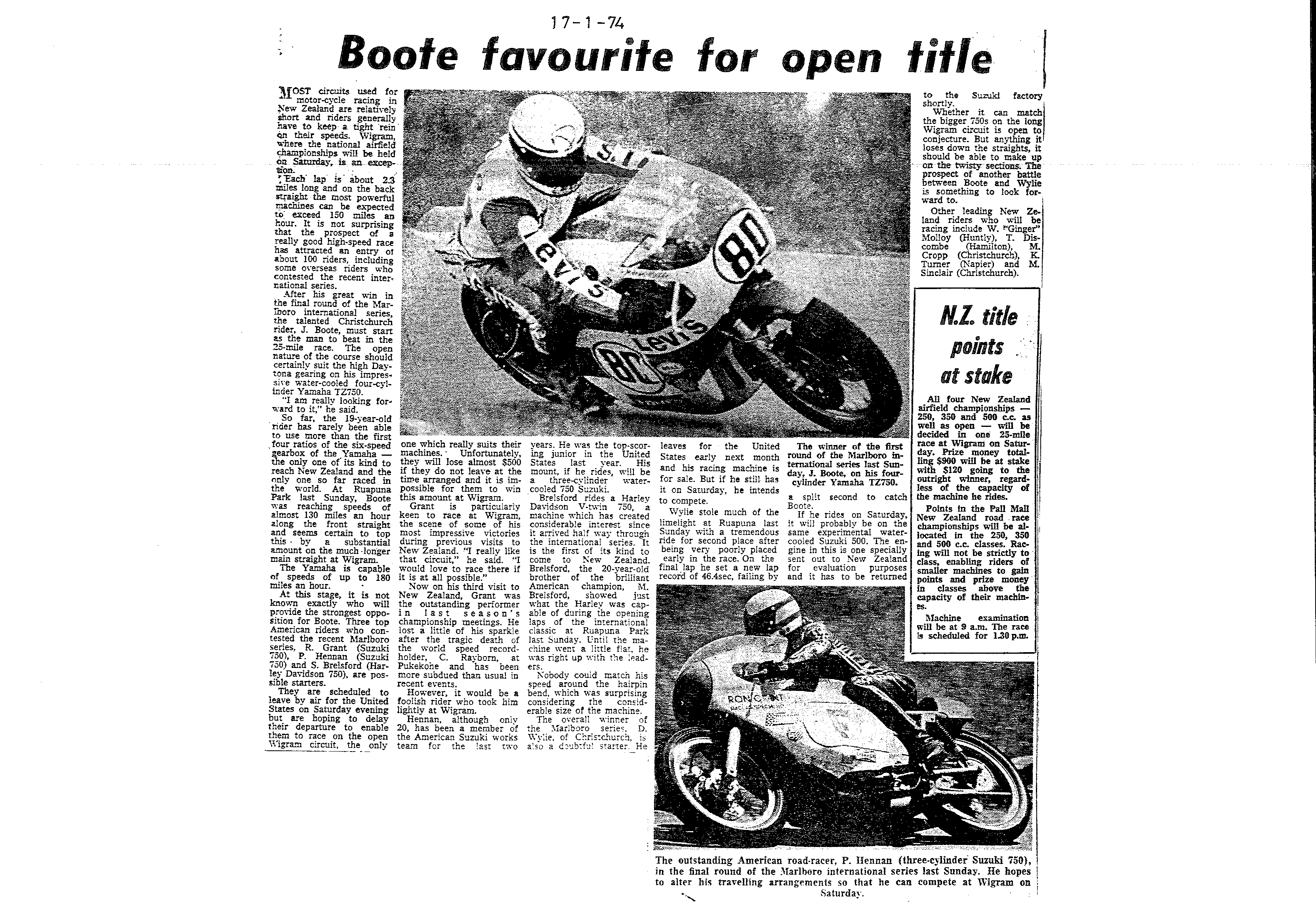 Scan of the clipping page, 17 January 1974