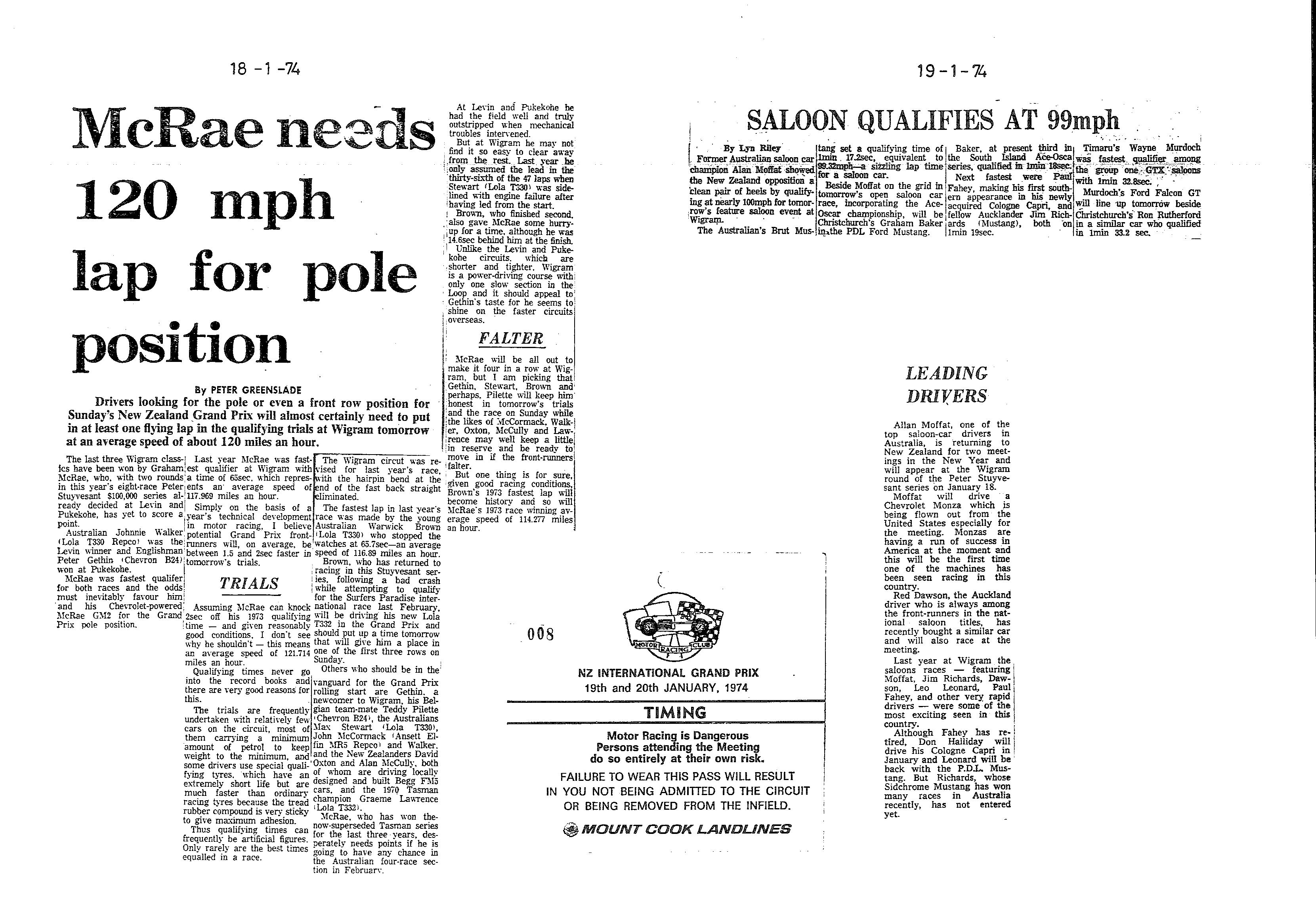 Scan of the clipping page, 18 January 1974