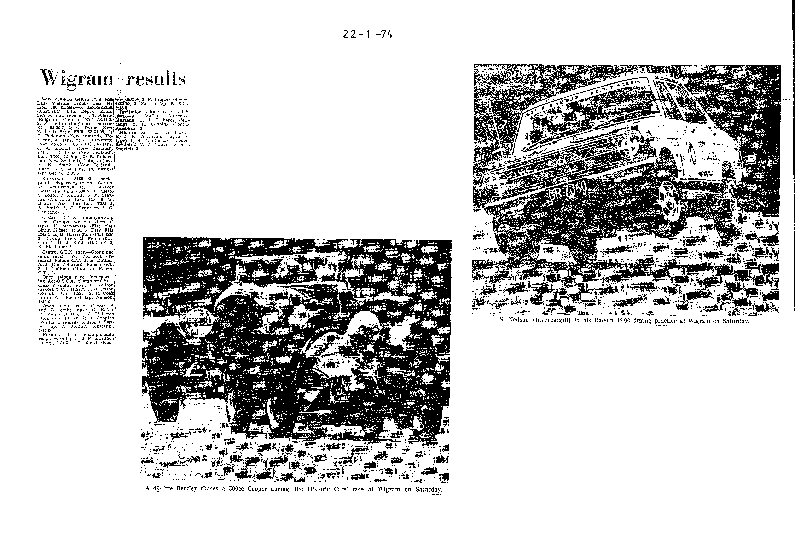 Scan of the clipping page, 22 January 1974