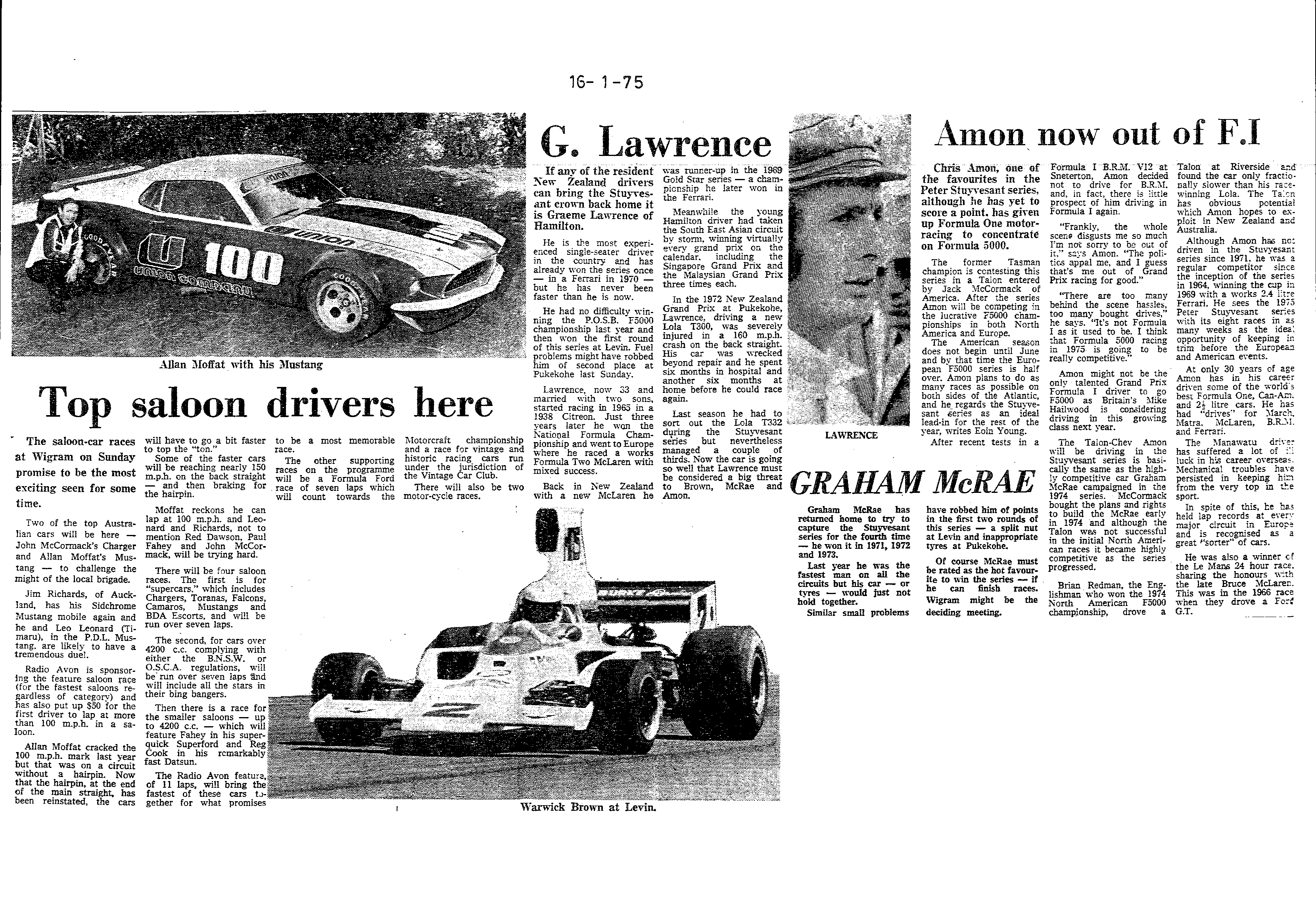Scan of the clipping page, 16 January 1975
