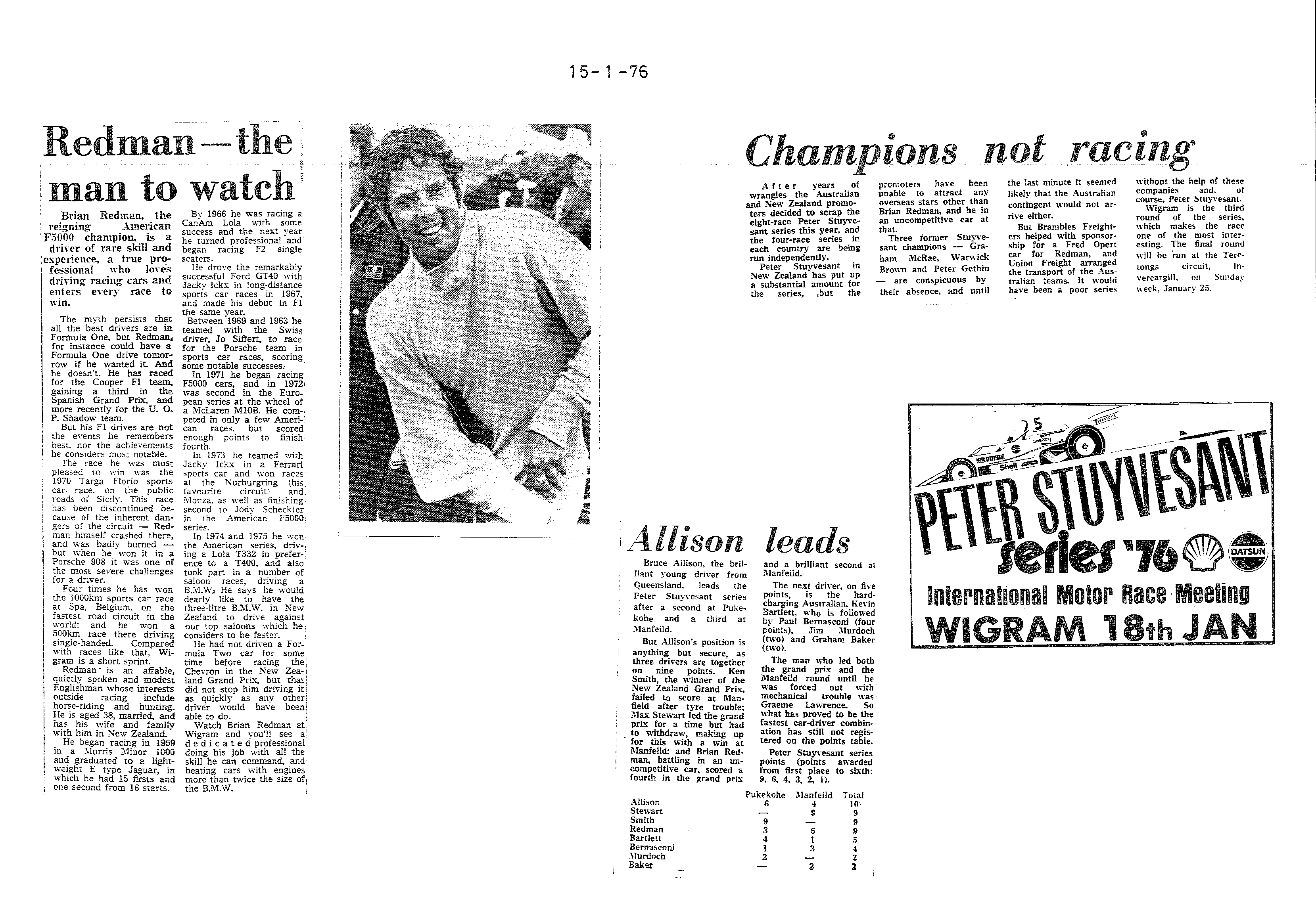 Scan of the clipping page, 15 January 1976