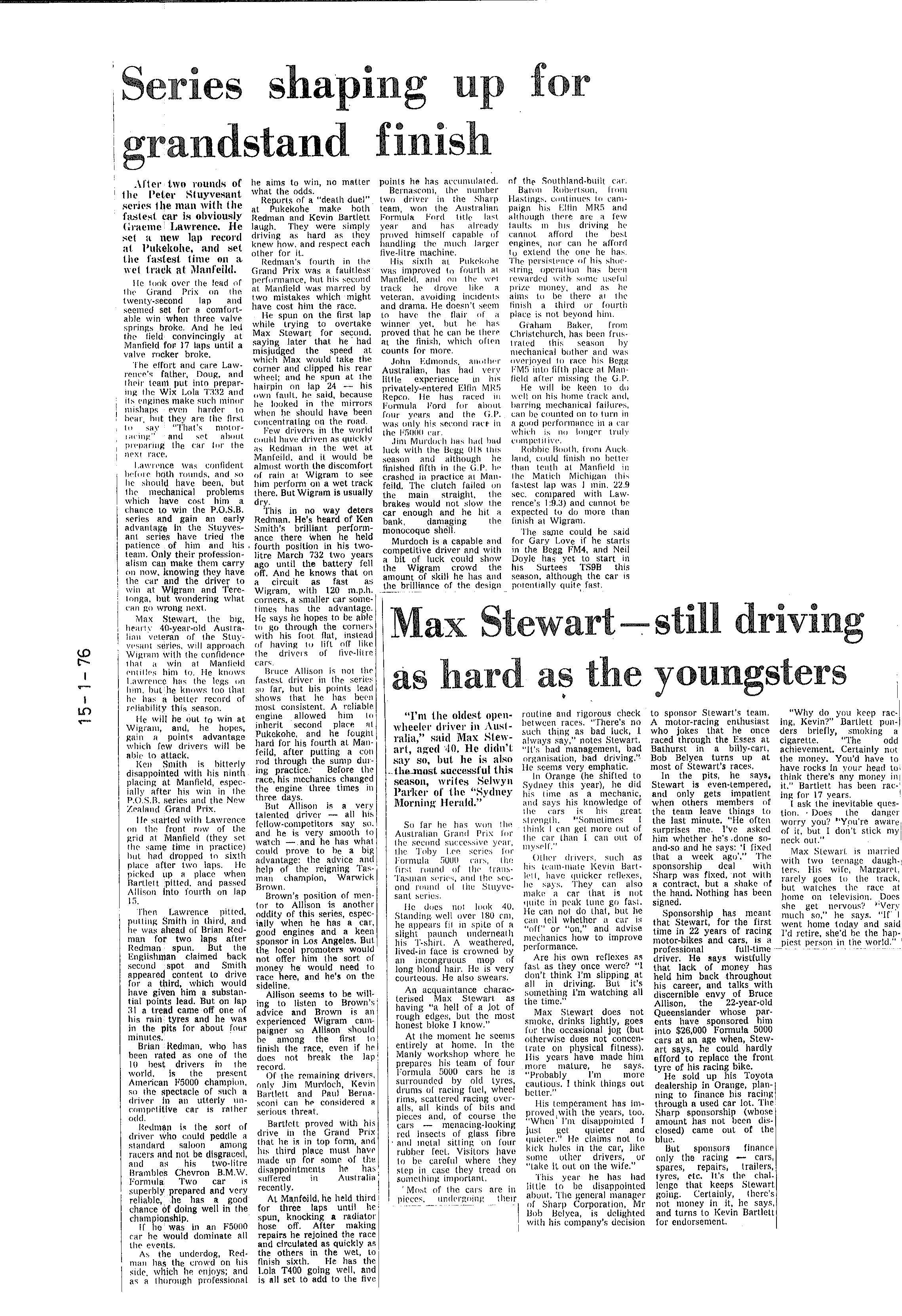 Scan of the clipping page, 27 January 1976