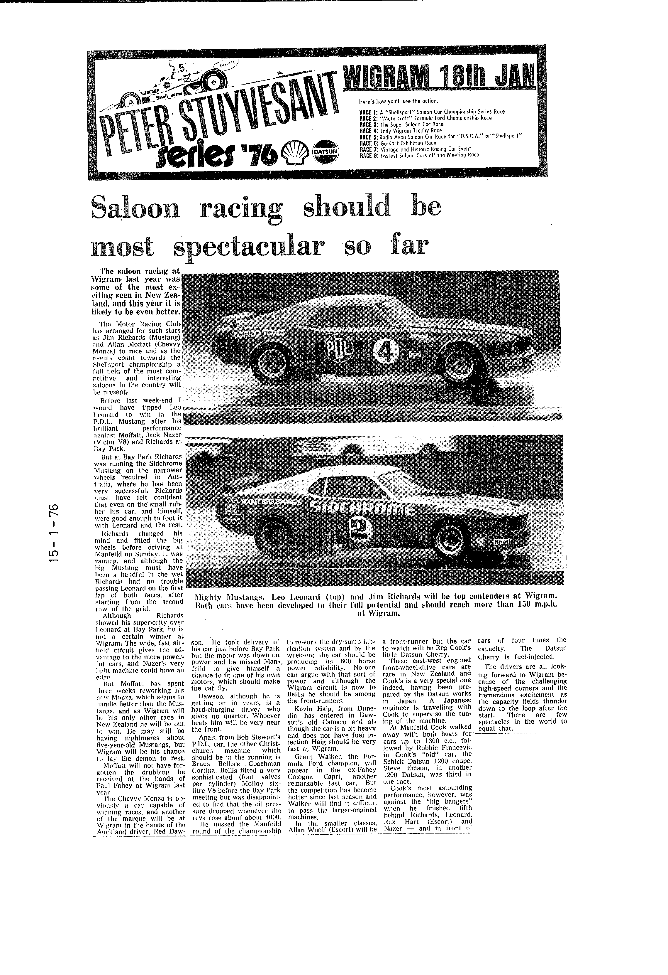 Scan of the clipping page, 15 January 1976