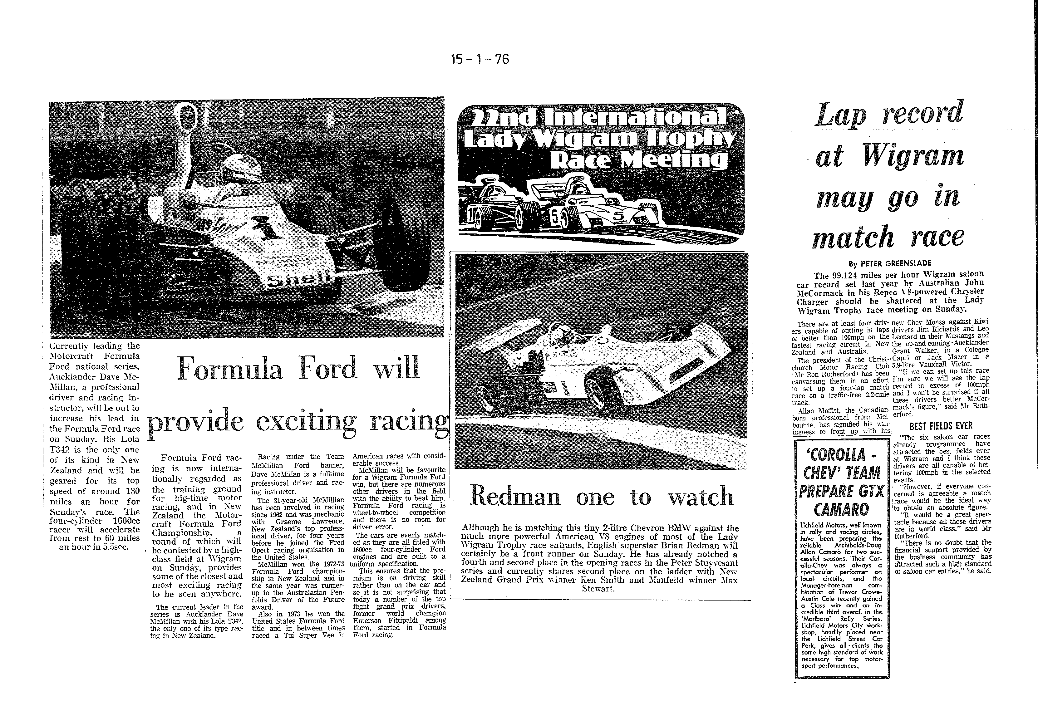 Scan of the clipping page, 15 January 1976