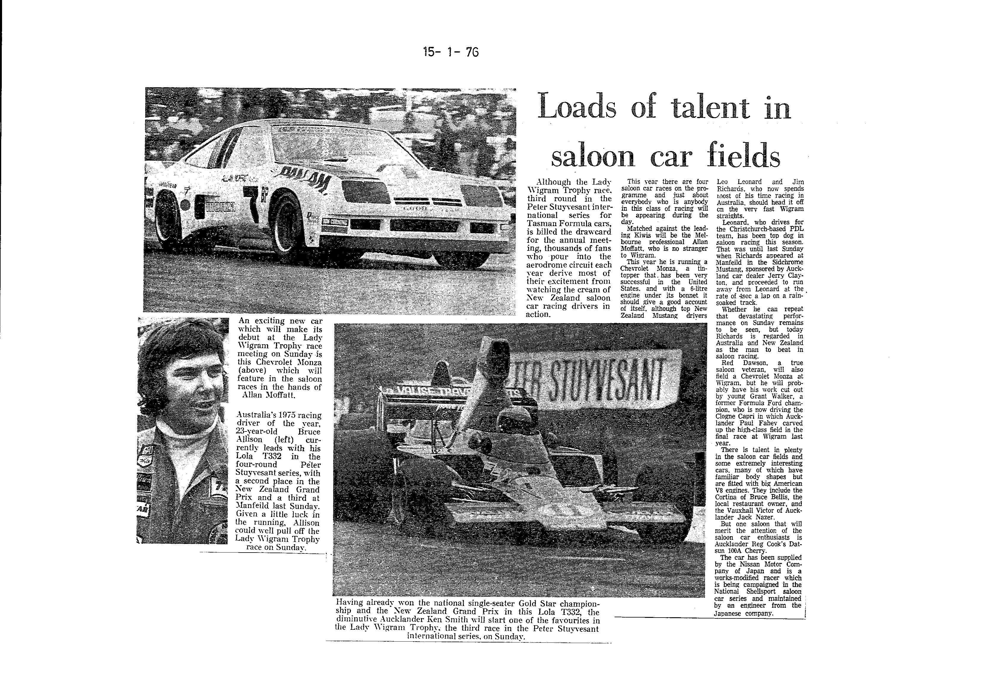 Scan of the clipping page, 15 January 1976